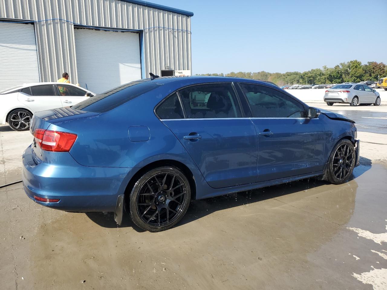 2015 Volkswagen Jetta Tdi Blue vin: 3VWLA7AJ1FM280640