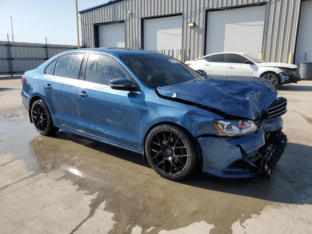 2015 Volkswagen Jetta Tdi Blue vin: 3VWLA7AJ1FM280640