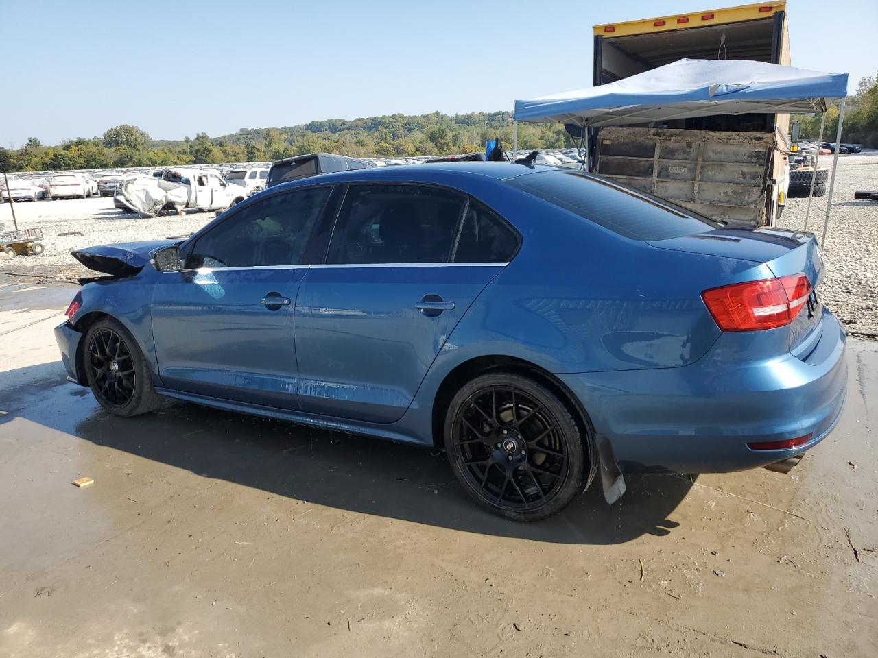2015 Volkswagen Jetta Tdi Blue vin: 3VWLA7AJ1FM280640