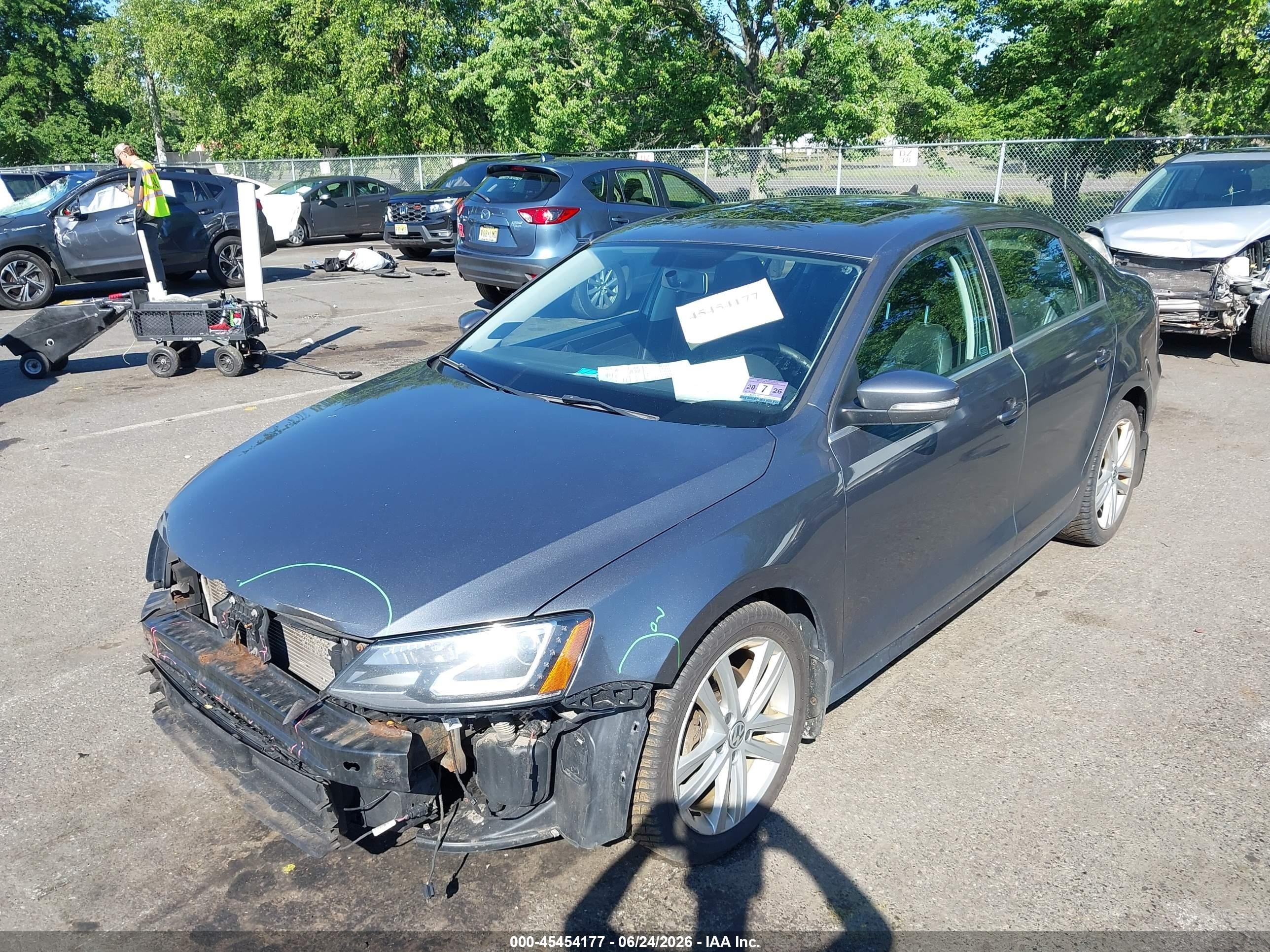 2015 Volkswagen Jetta 2.0l Tdi Sel Gray vin: 3VWLA7AJ1FM293842
