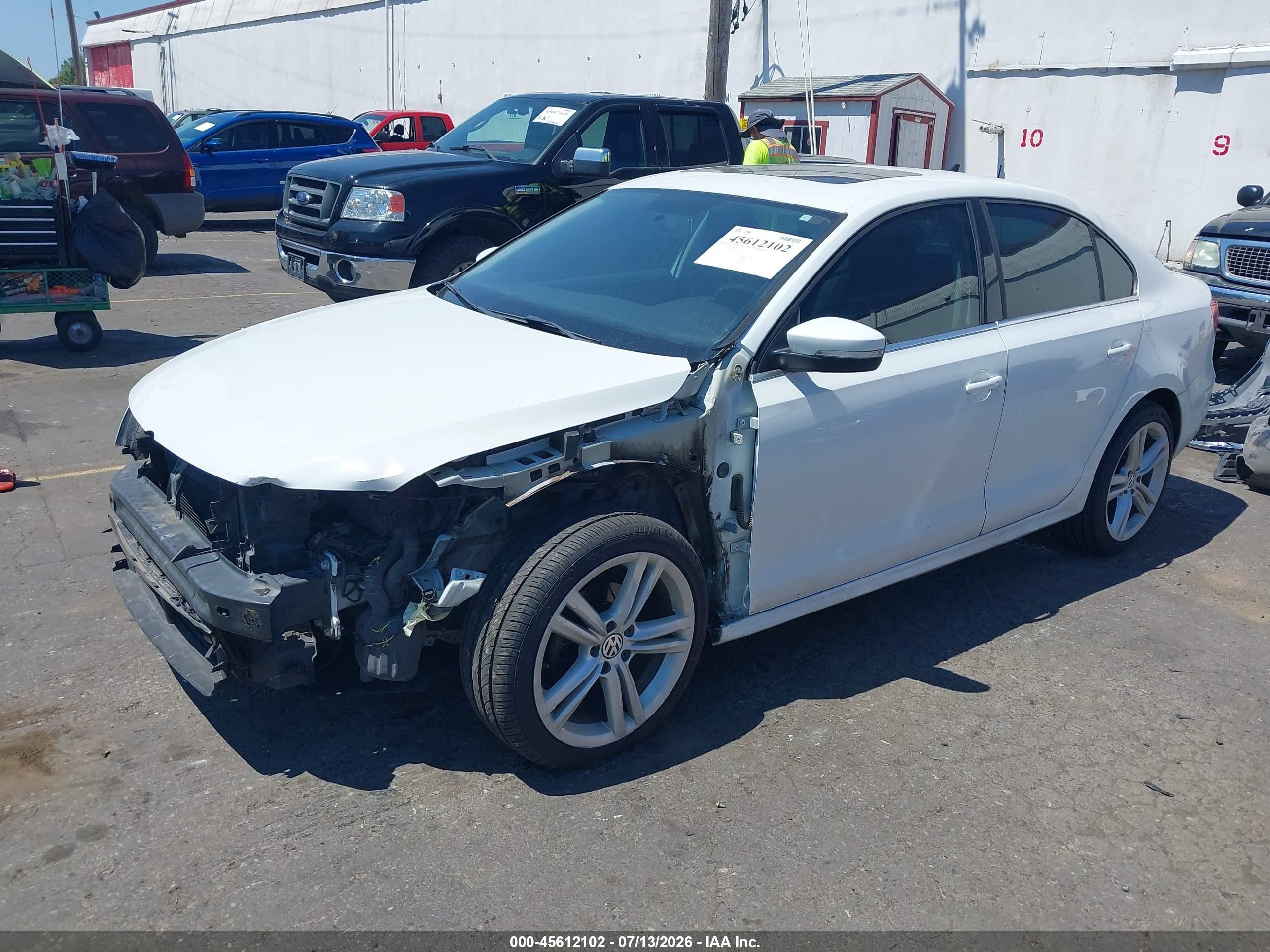 2015 Volkswagen Jetta 2.0l Tdi Sel White vin: 3VWLA7AJ2FM205669