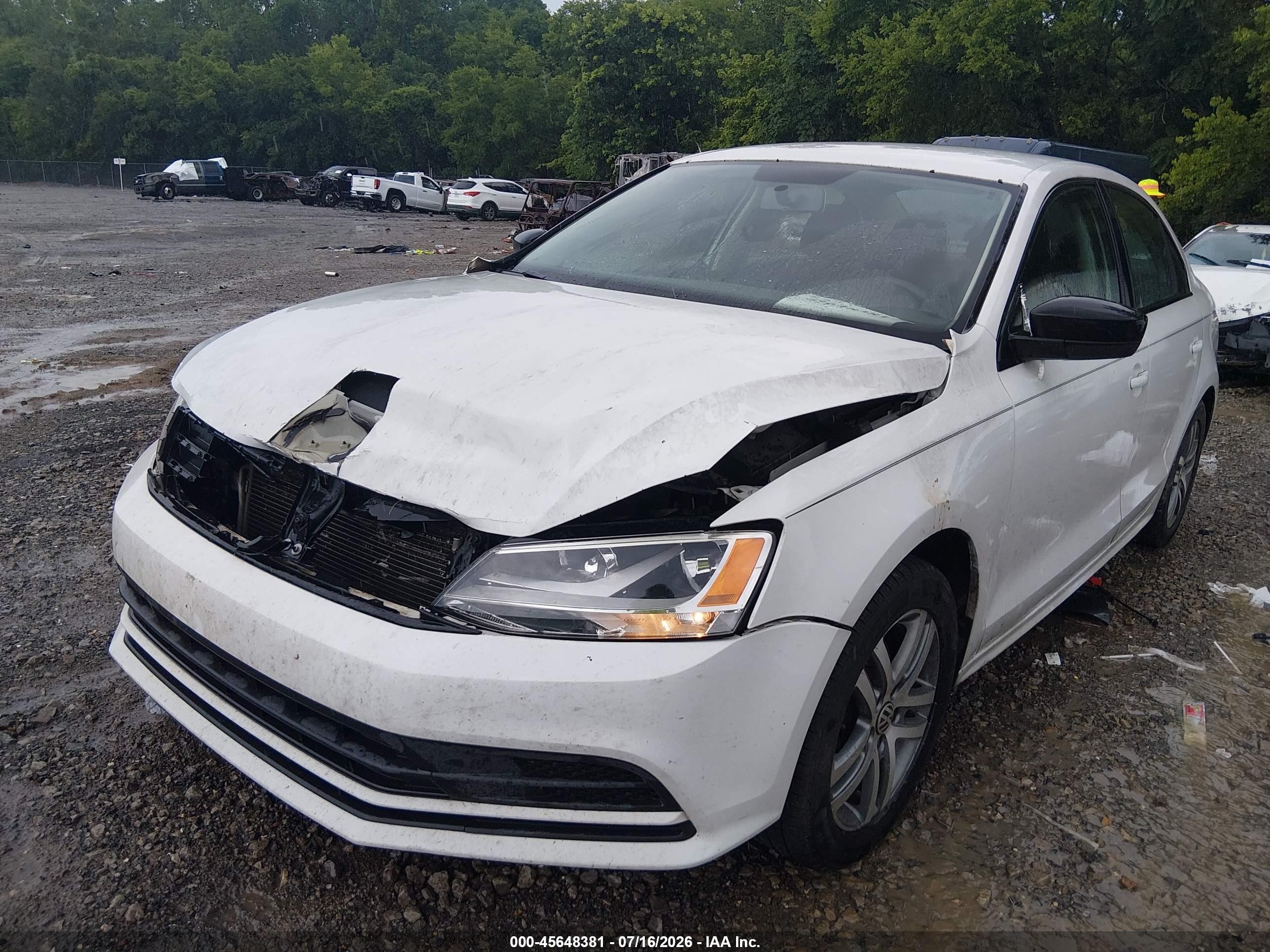2015 Volkswagen Jetta 2.0l Tdi S White vin: 3VWLA7AJ2FM293848