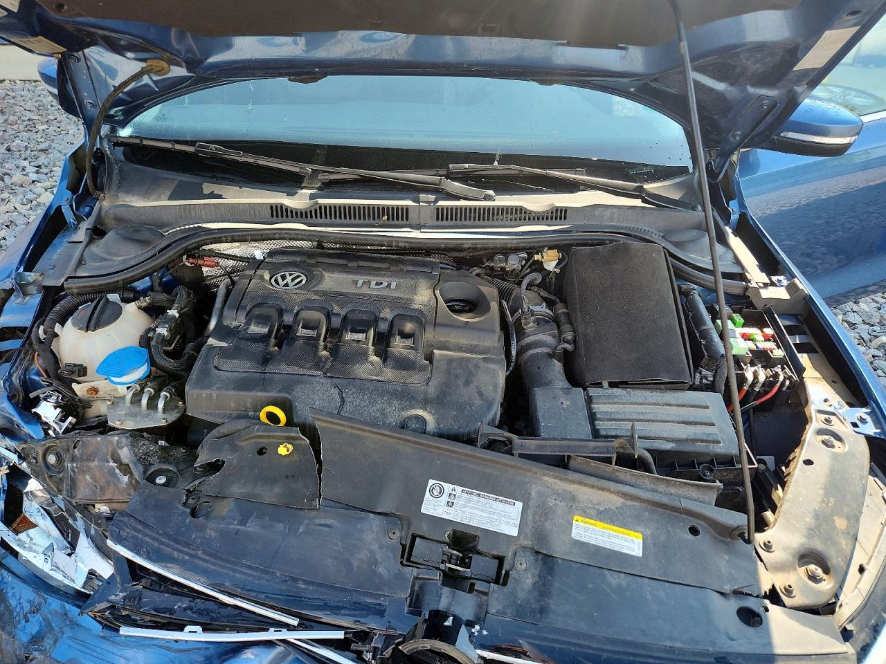 2015 Volkswagen Jetta Tdi Blue vin: 3VWLA7AJ2FM305707