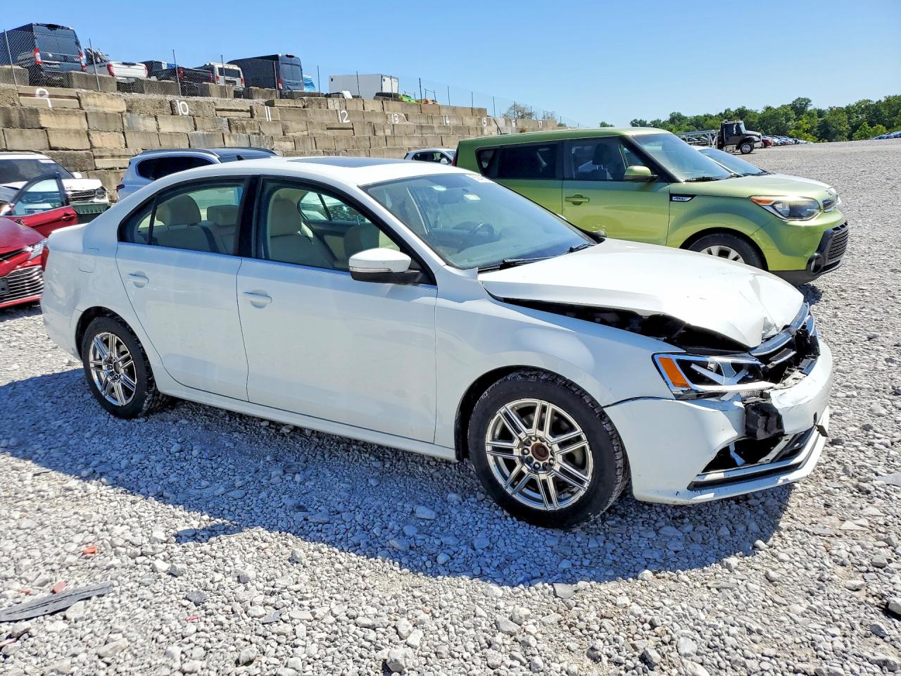 2015 Volkswagen Jetta Tdi White vin: 3VWLA7AJ2FM308428
