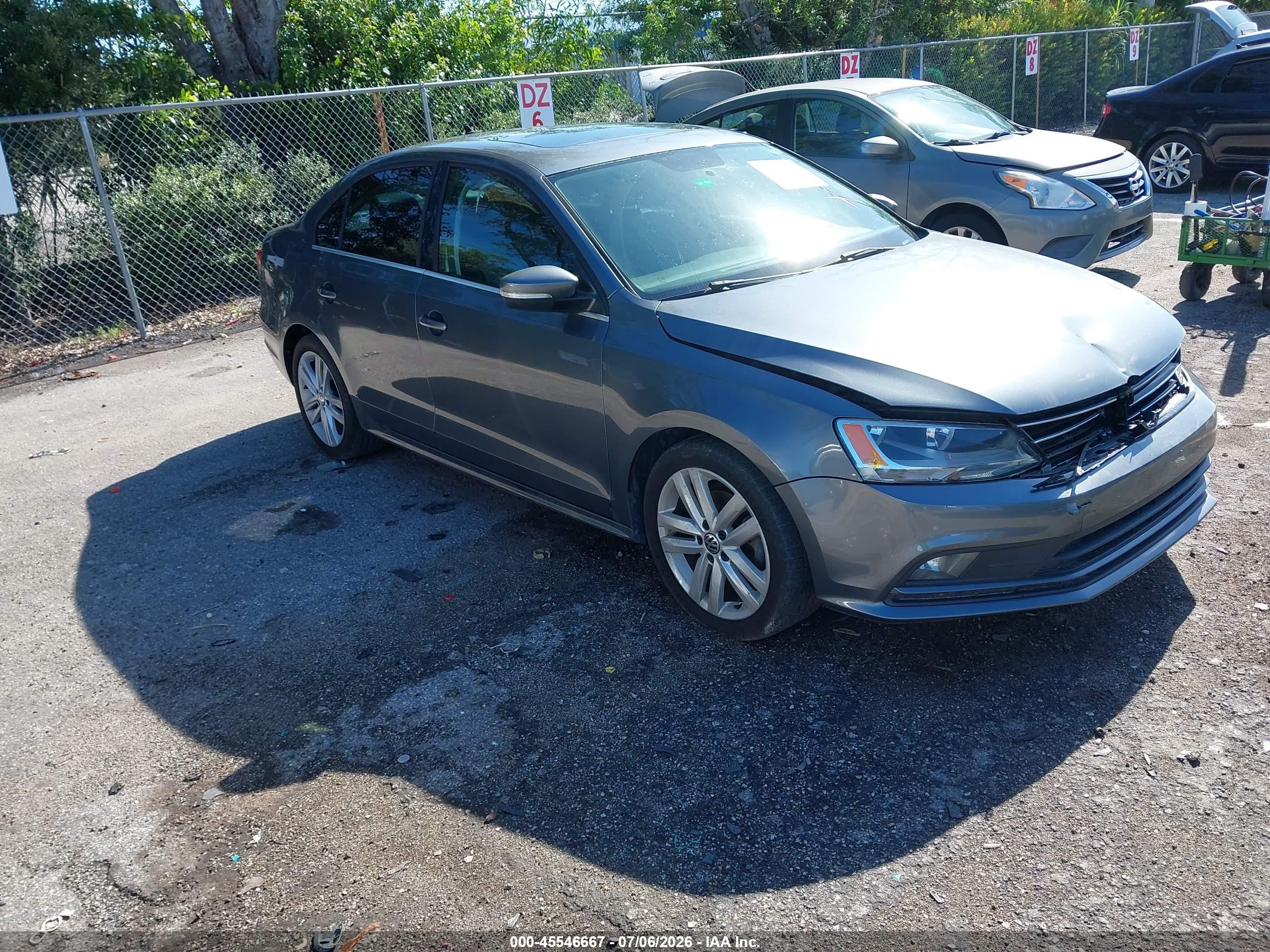 2015 Volkswagen Jetta 2.0l Tdi Sel Серый vin: 3VWLA7AJ3FM240219