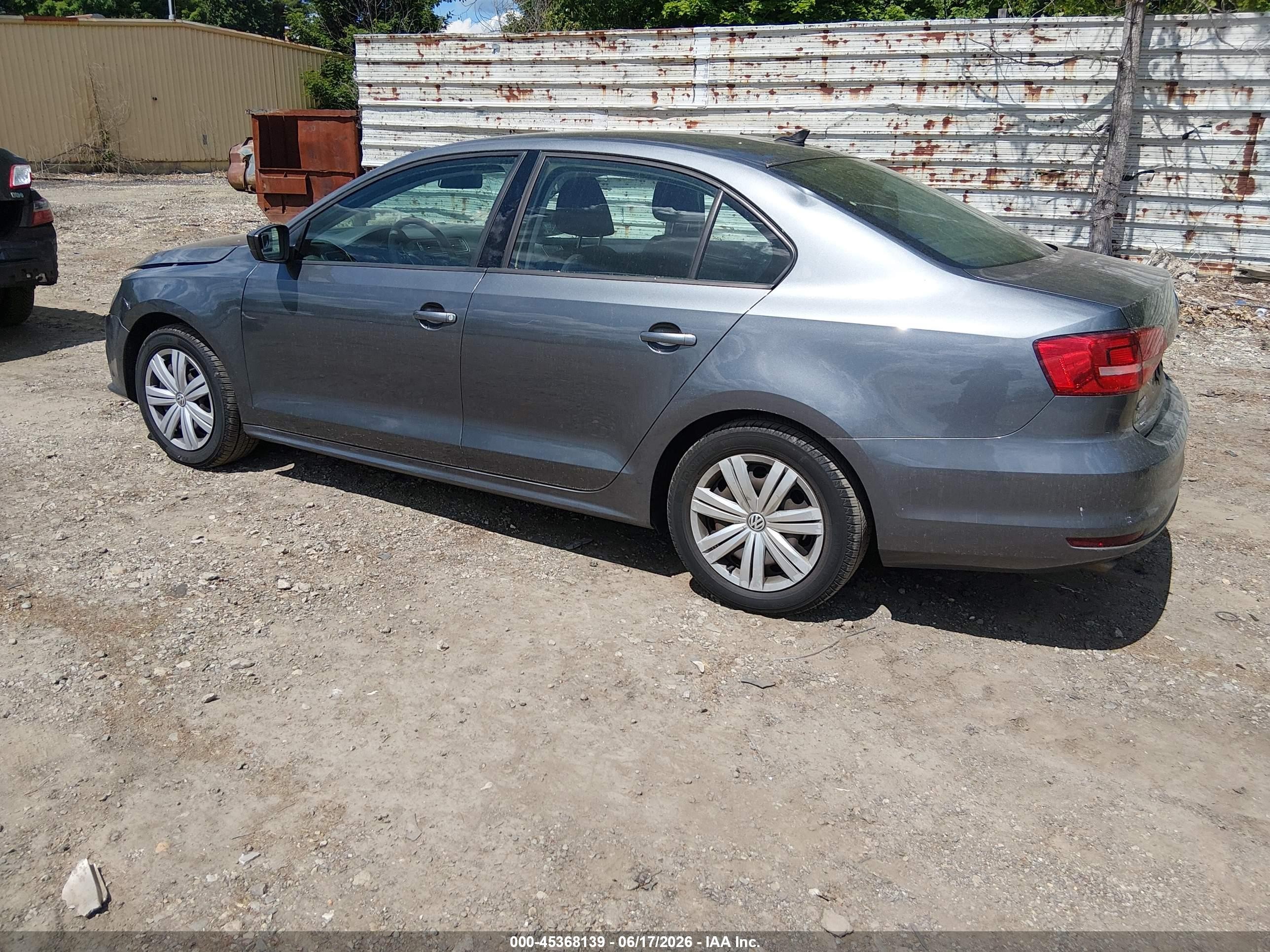 2015 Volkswagen Jetta 2.0l Tdi S Серый vin: 3VWLA7AJ3FM418646
