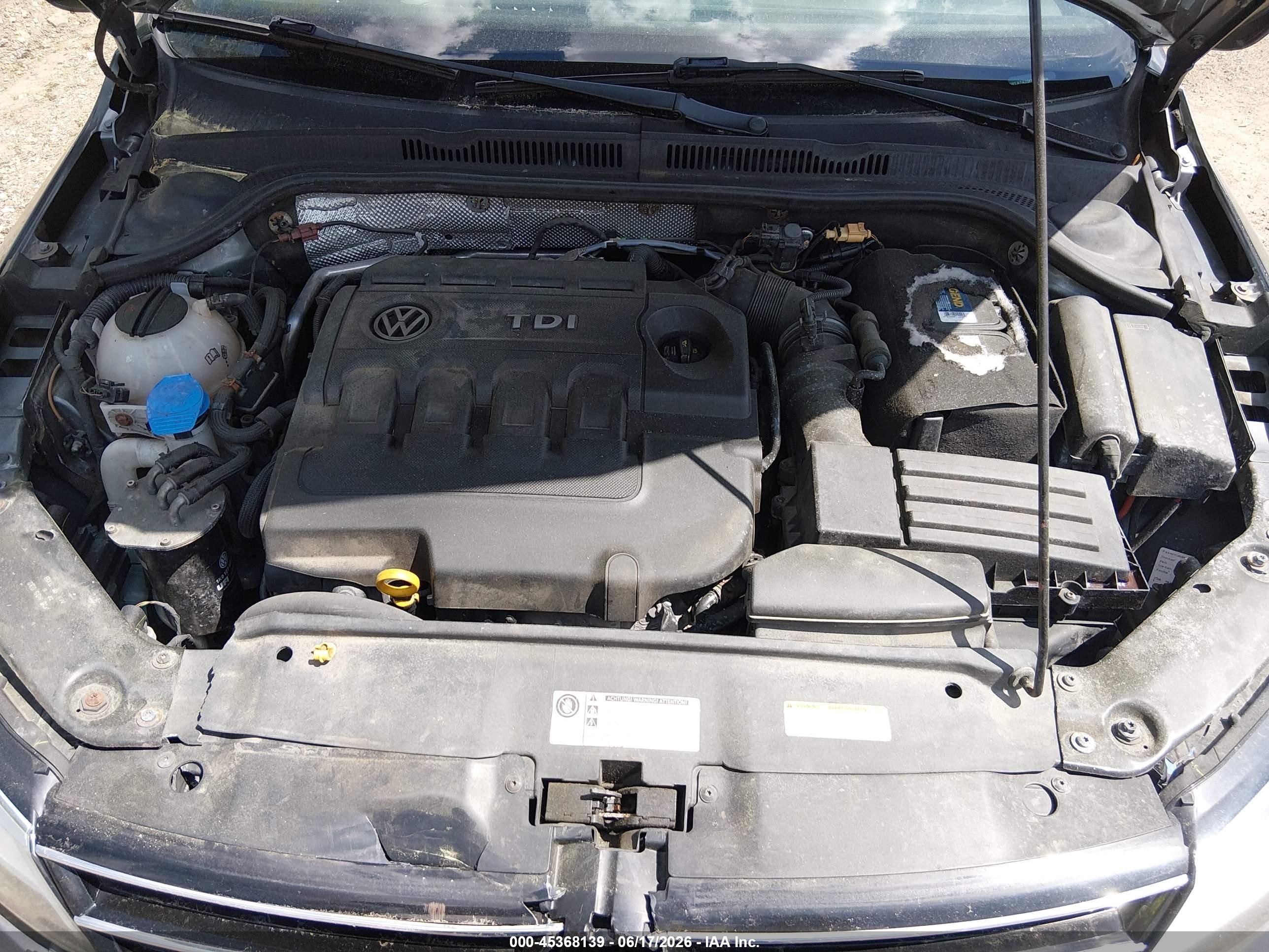 2015 Volkswagen Jetta 2.0l Tdi S Серый vin: 3VWLA7AJ3FM418646