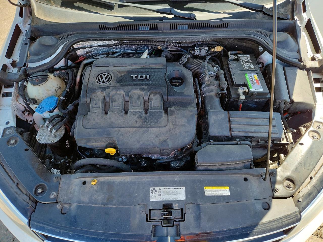 2015 Volkswagen Jetta Tdi Белый vin: 3VWLA7AJ4FM318720