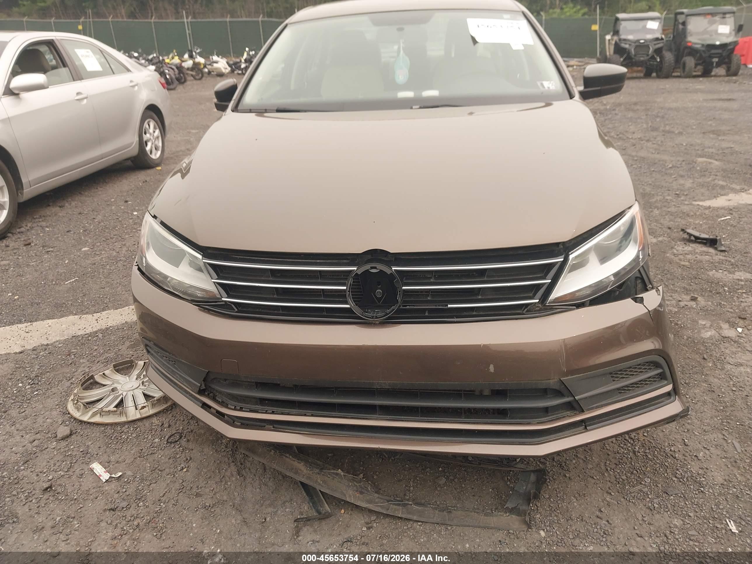 2015 Volkswagen Jetta 2.0l Tdi S Brown vin: 3VWLA7AJ4FM325151