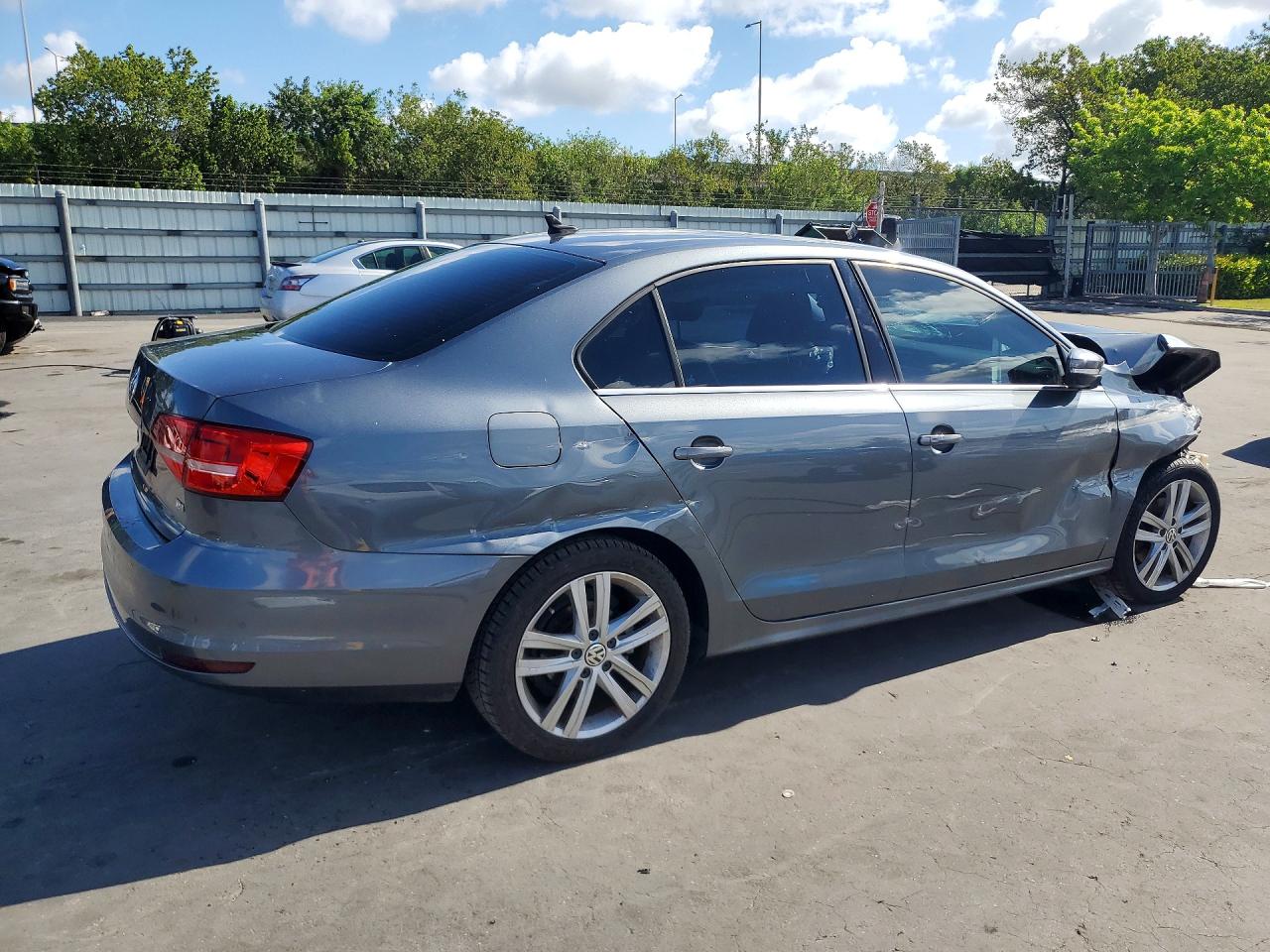 2015 Volkswagen Jetta Tdi Gray vin: 3VWLA7AJ4FM406473