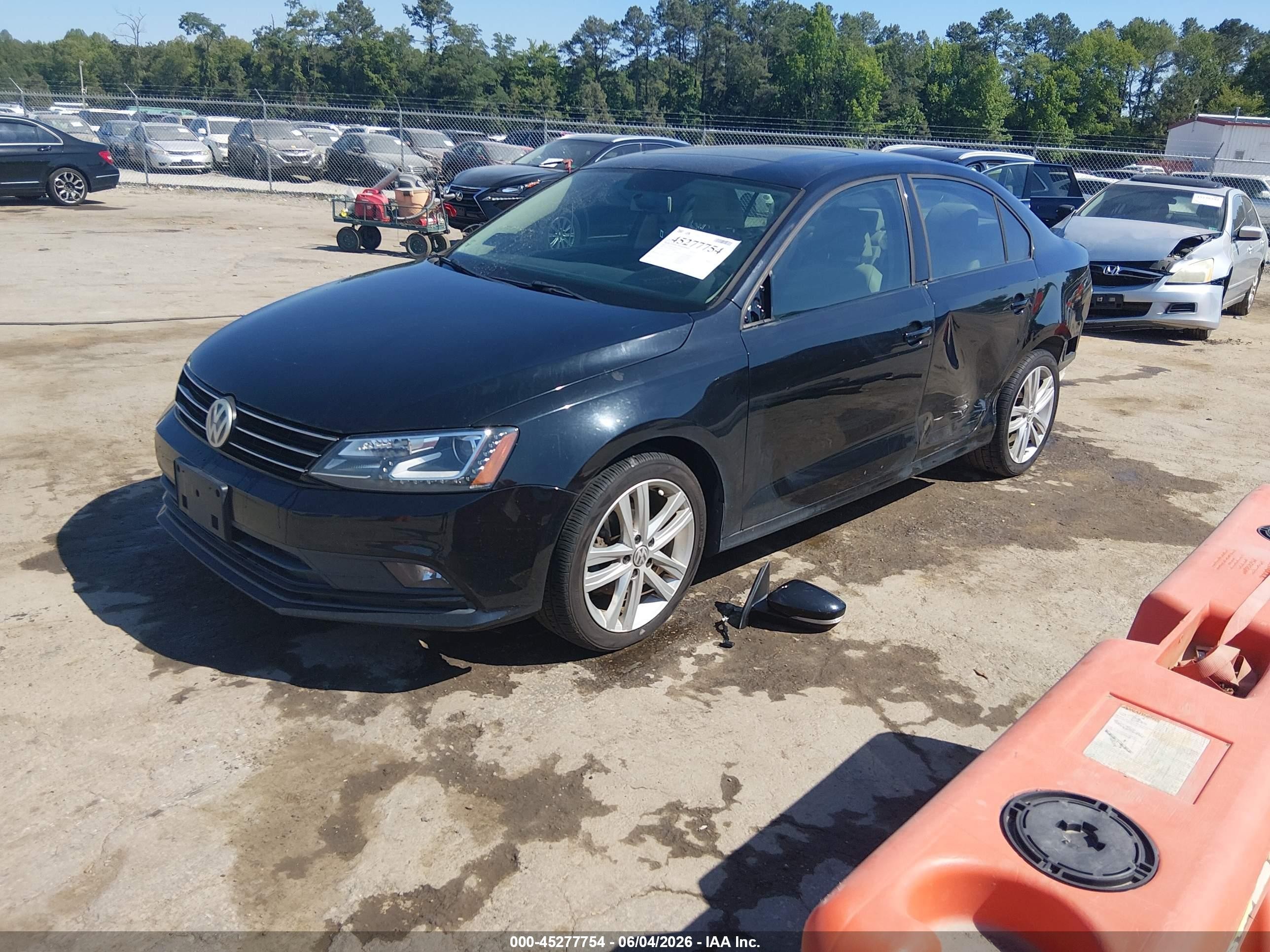 2015 Volkswagen Jetta 2.0l Tdi Sel Black vin: 3VWLA7AJ5FM238097