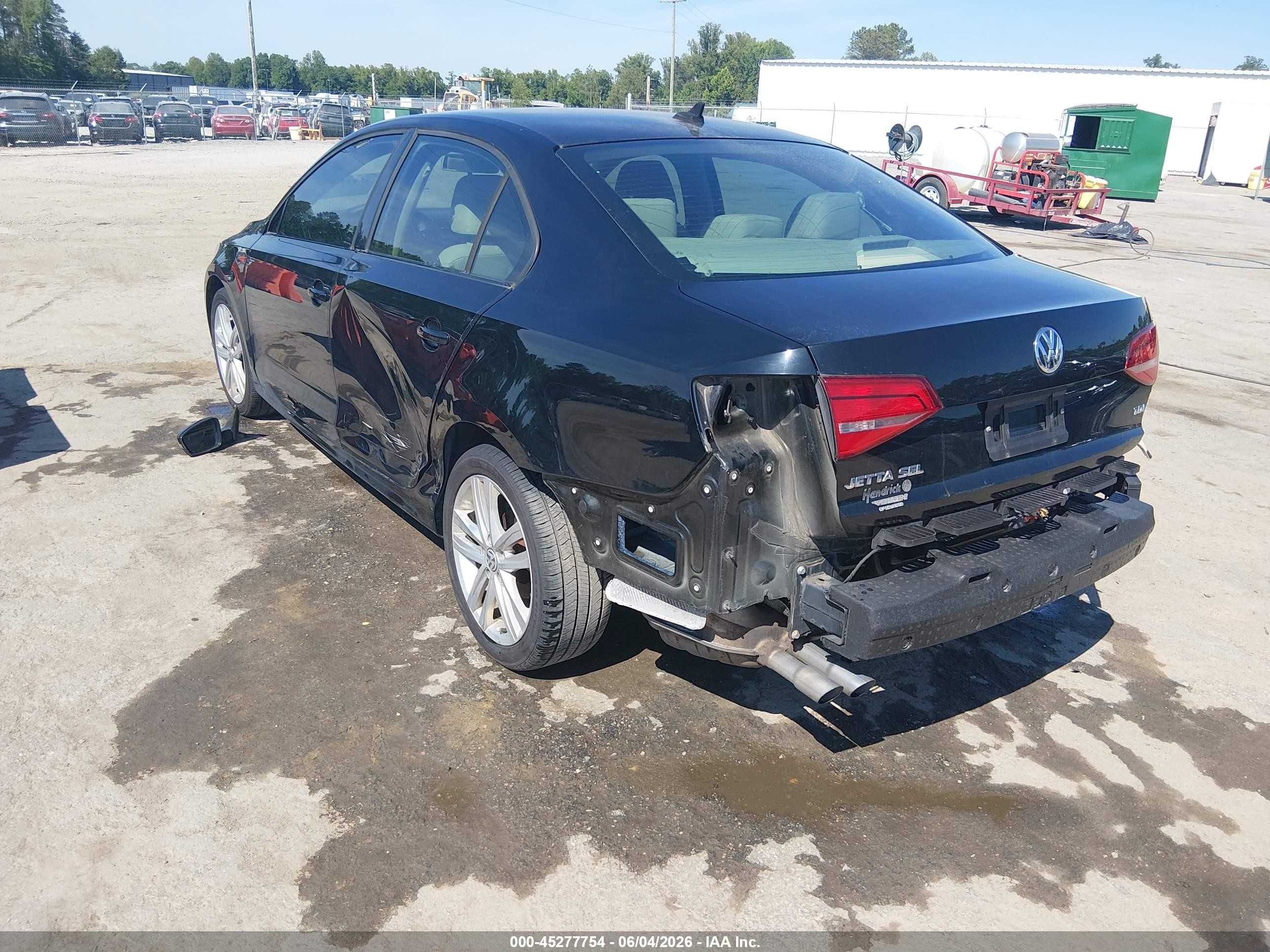 2015 Volkswagen Jetta 2.0l Tdi Sel Black vin: 3VWLA7AJ5FM238097