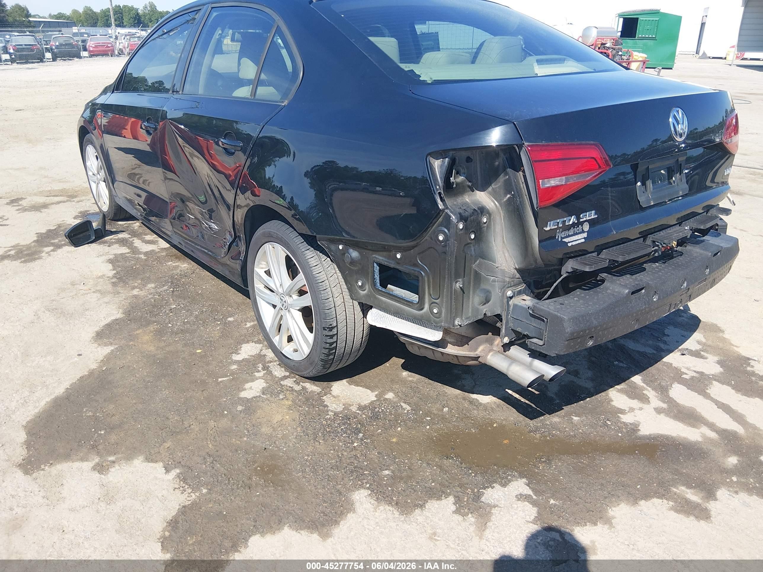 2015 Volkswagen Jetta 2.0l Tdi Sel Black vin: 3VWLA7AJ5FM238097