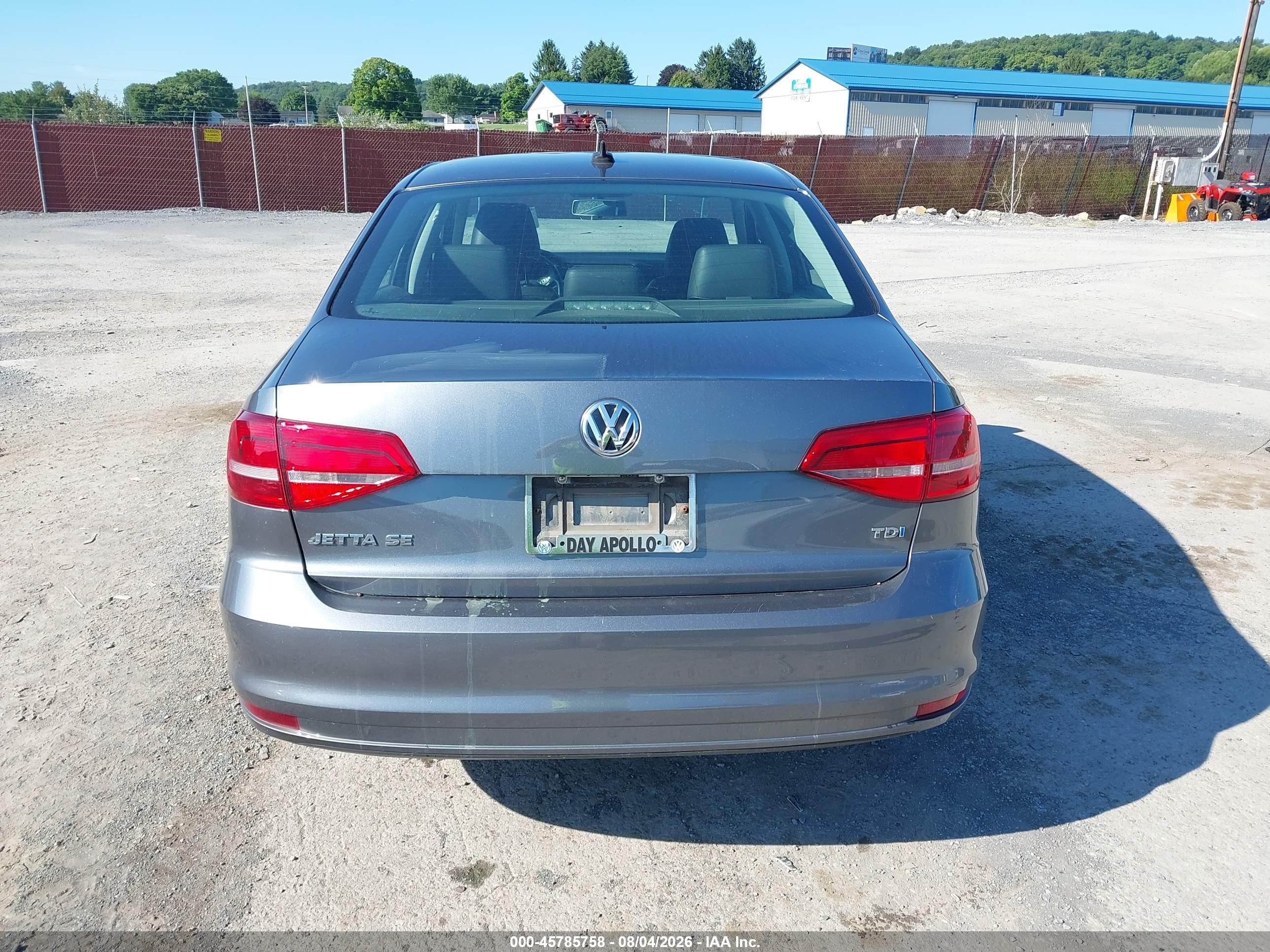 2015 Volkswagen Jetta 2.0l Tdi Se Серый vin: 3VWLA7AJ5FM292449