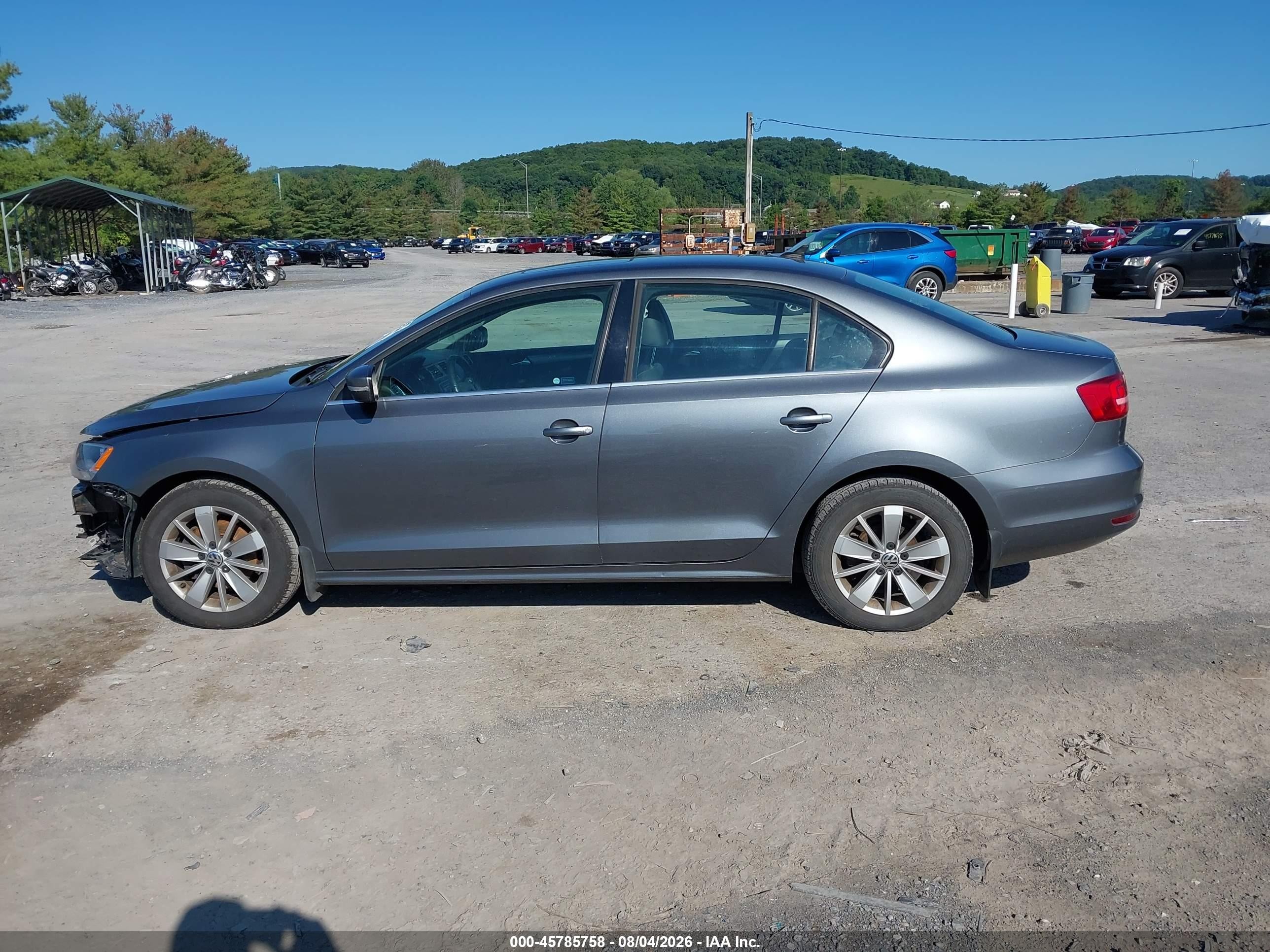 2015 Volkswagen Jetta 2.0l Tdi Se Серый vin: 3VWLA7AJ5FM292449