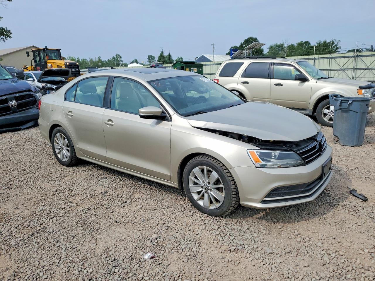 2015 Volkswagen Jetta Tdi Золотой vin: 3VWLA7AJ5FM292693