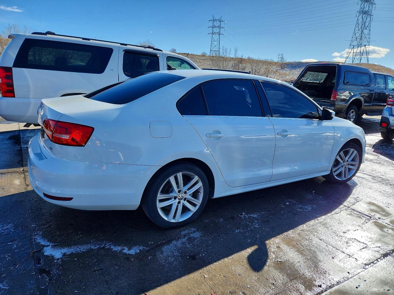 2015 Volkswagen Jetta Tdi White vin: 3VWLA7AJ5FM293200