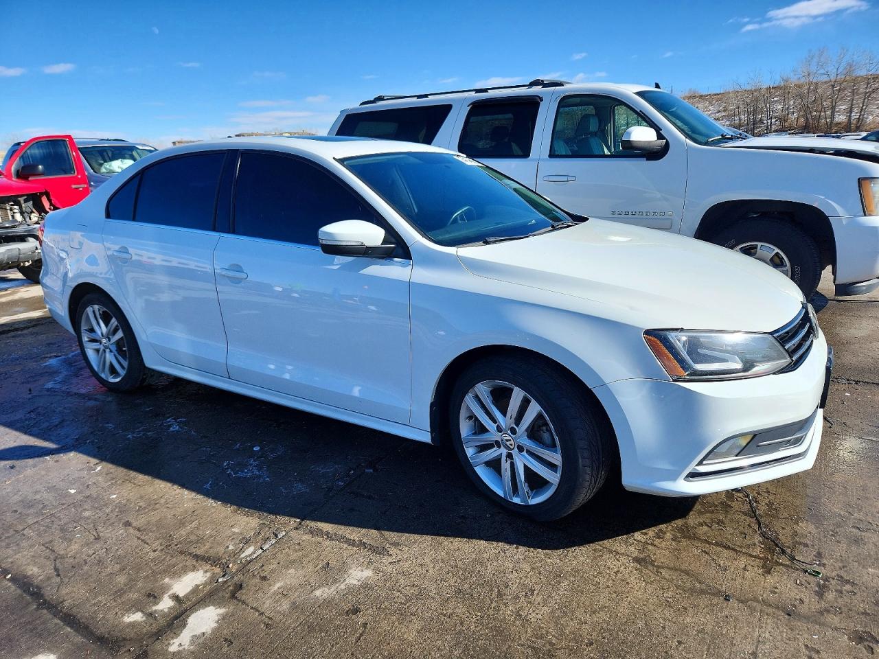 2015 Volkswagen Jetta Tdi White vin: 3VWLA7AJ5FM293200