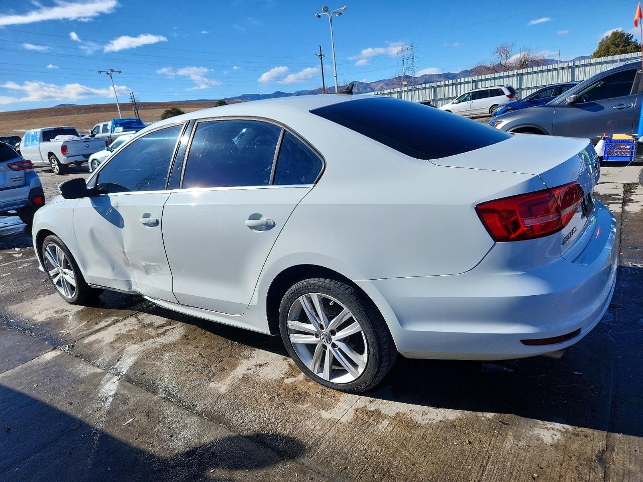 2015 Volkswagen Jetta Tdi White vin: 3VWLA7AJ5FM293200