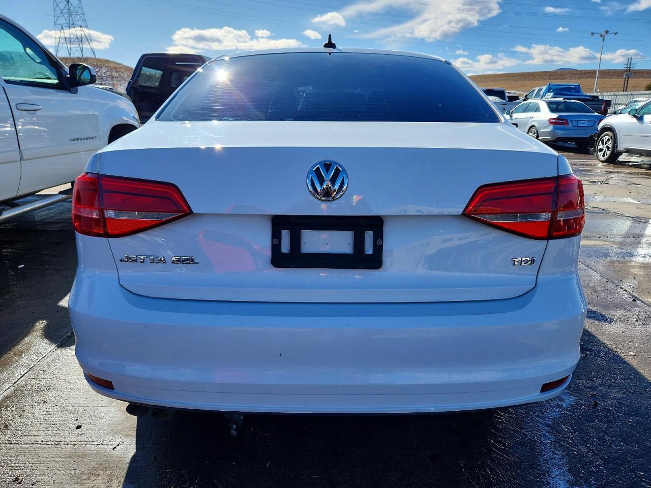 2015 Volkswagen Jetta Tdi White vin: 3VWLA7AJ5FM293200