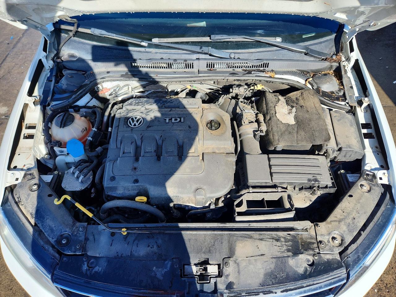 2015 Volkswagen Jetta Tdi White vin: 3VWLA7AJ5FM293200