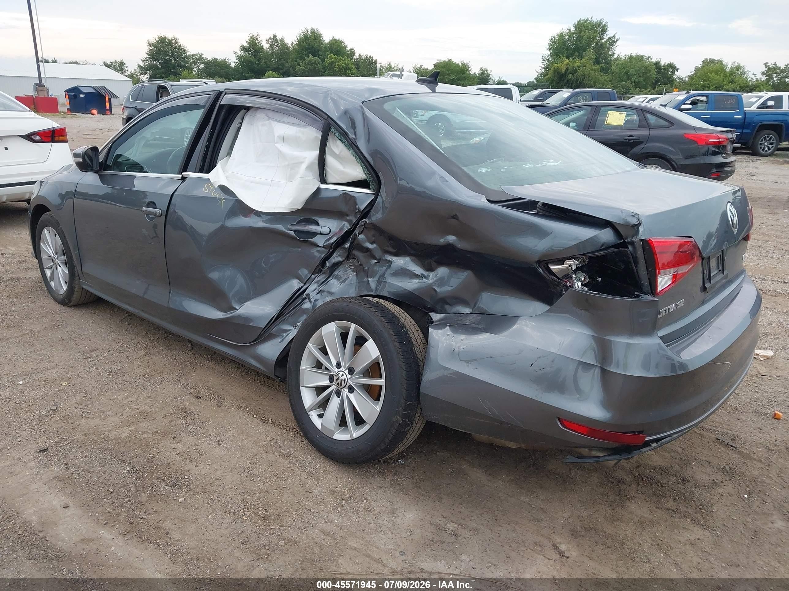 2015 Volkswagen Jetta 2.0l Tdi Se Gray vin: 3VWLA7AJ5FM320573