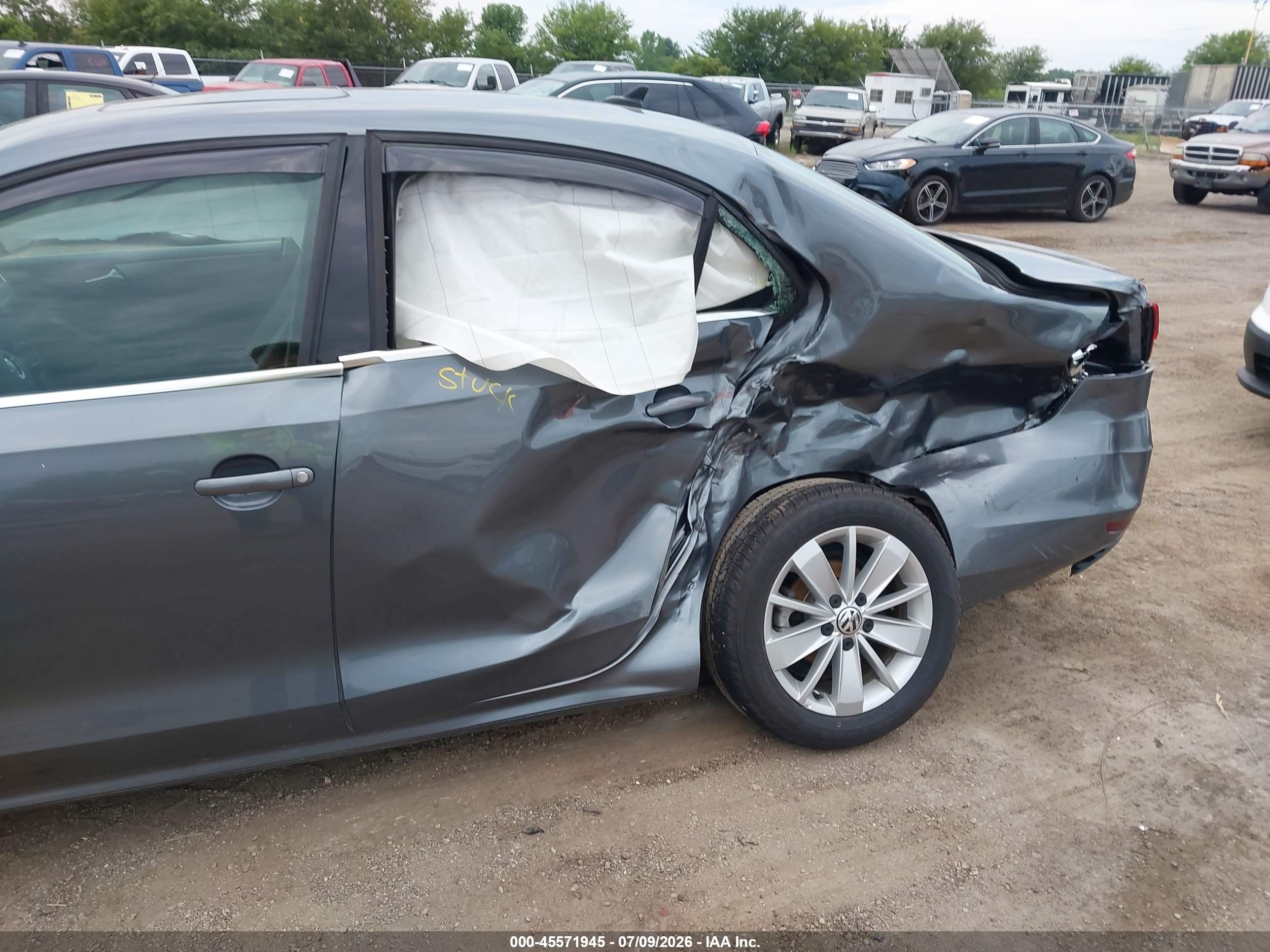 2015 Volkswagen Jetta 2.0l Tdi Se Gray vin: 3VWLA7AJ5FM320573