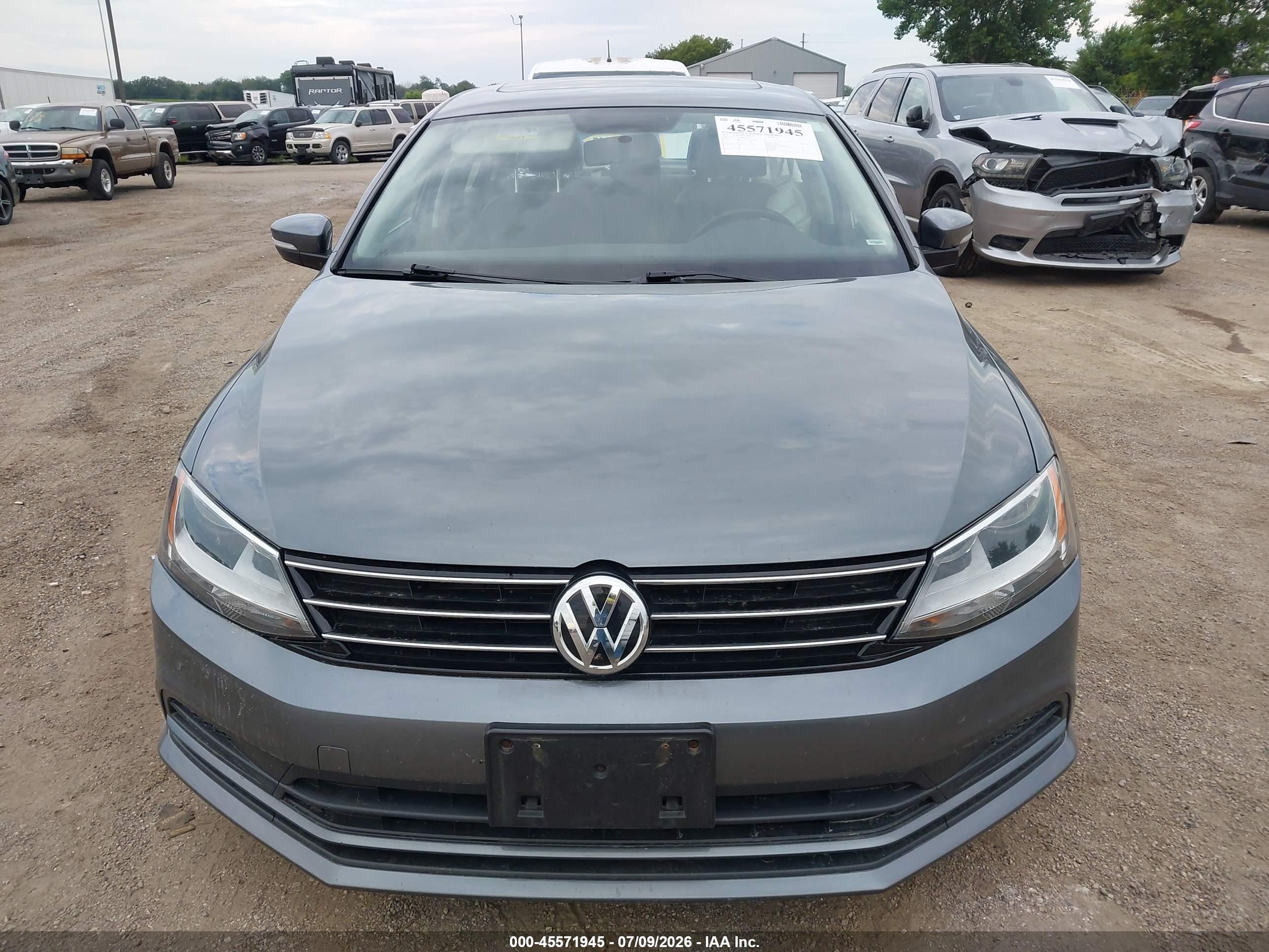 2015 Volkswagen Jetta 2.0l Tdi Se Gray vin: 3VWLA7AJ5FM320573