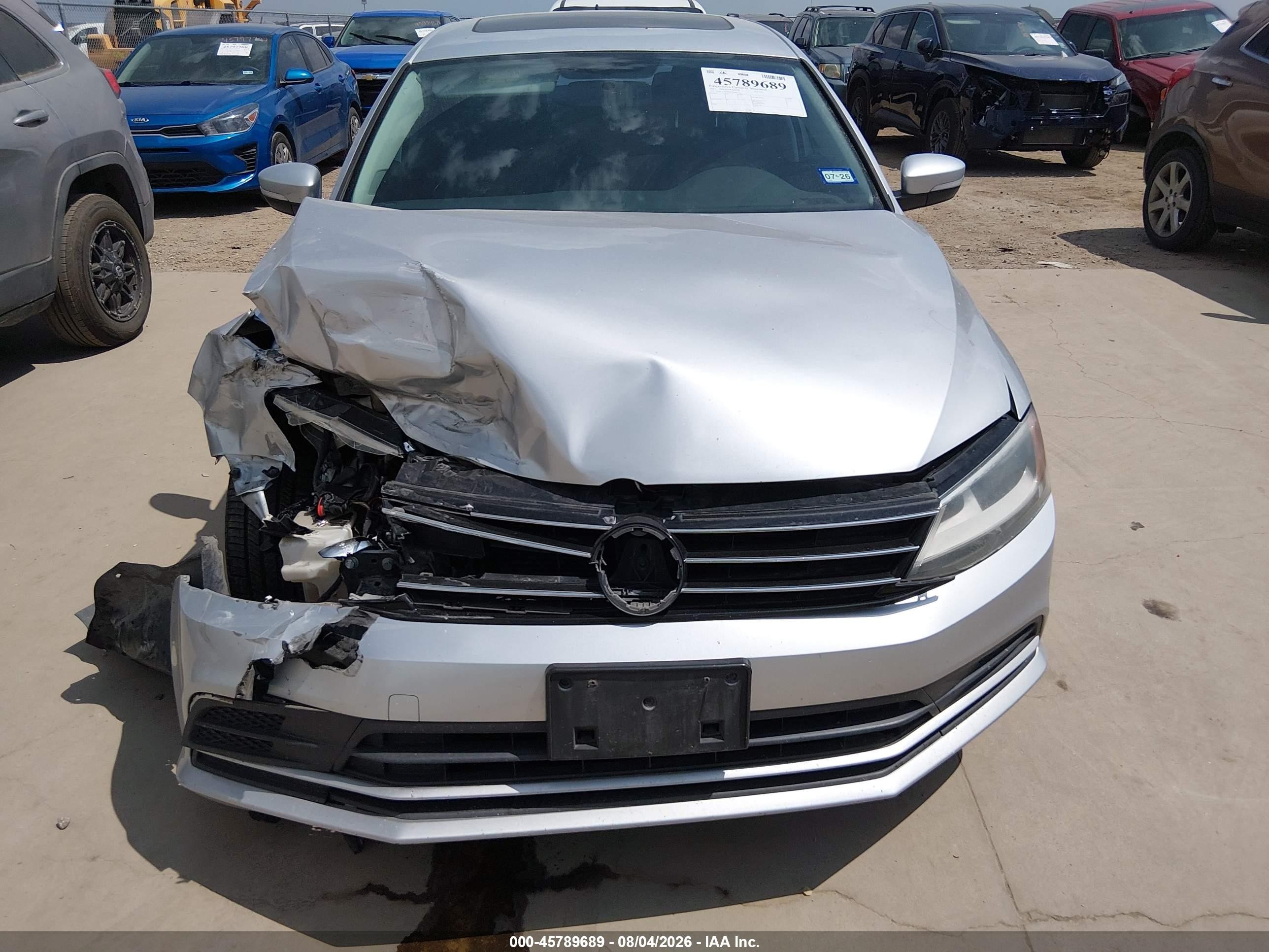 2015 Volkswagen Jetta 2.0l Tdi Se Silver vin: 3VWLA7AJ5FM324686