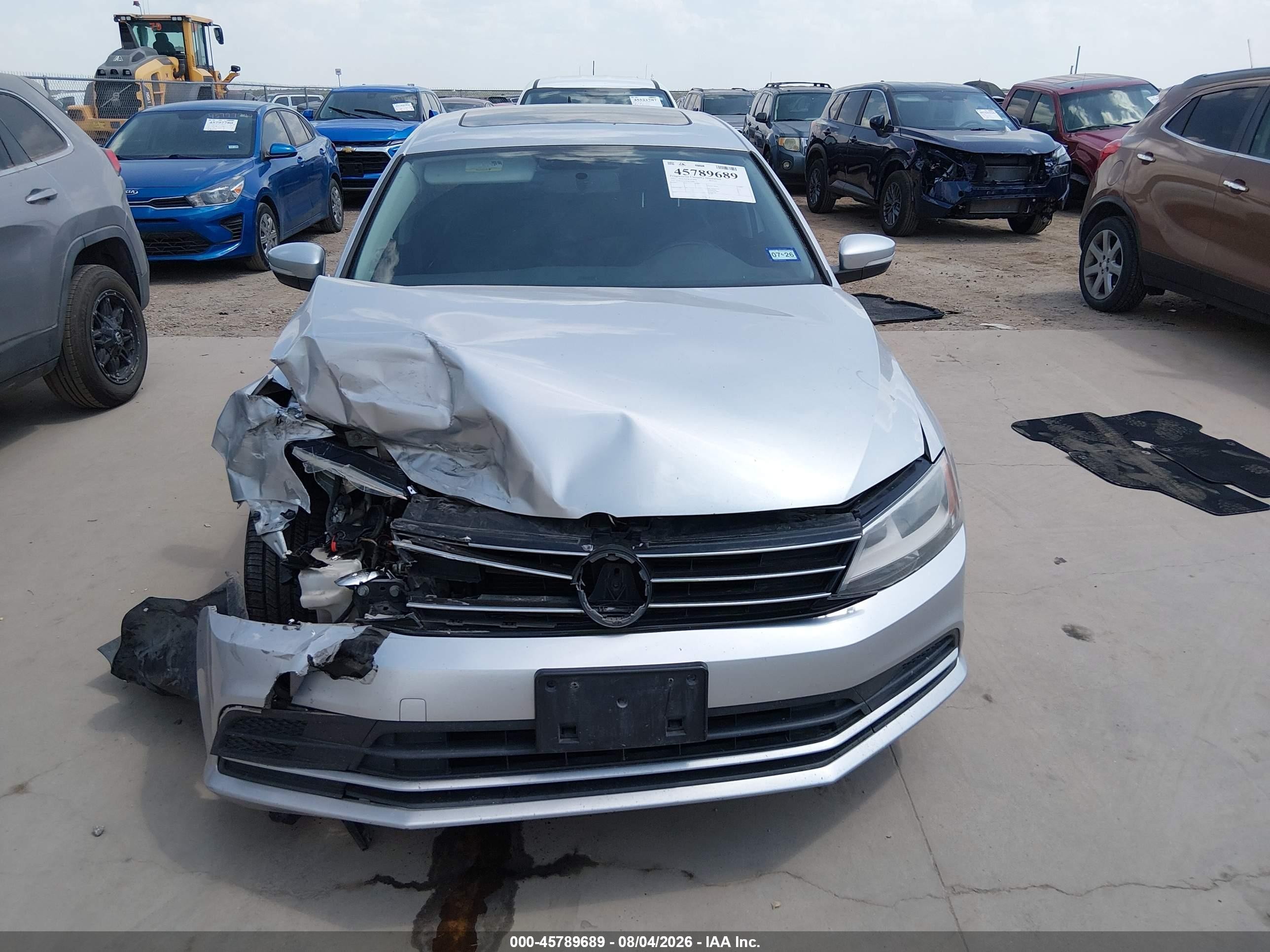 2015 Volkswagen Jetta 2.0l Tdi Se Silver vin: 3VWLA7AJ5FM324686