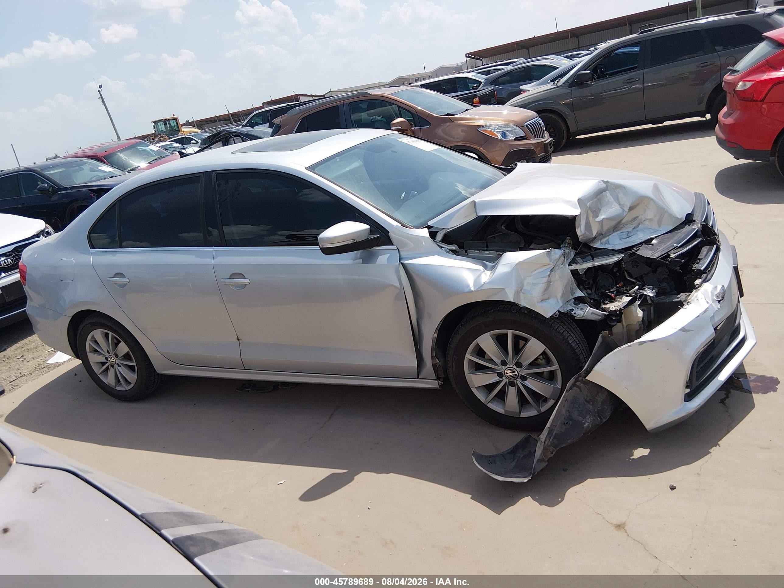 2015 Volkswagen Jetta 2.0l Tdi Se Silver vin: 3VWLA7AJ5FM324686