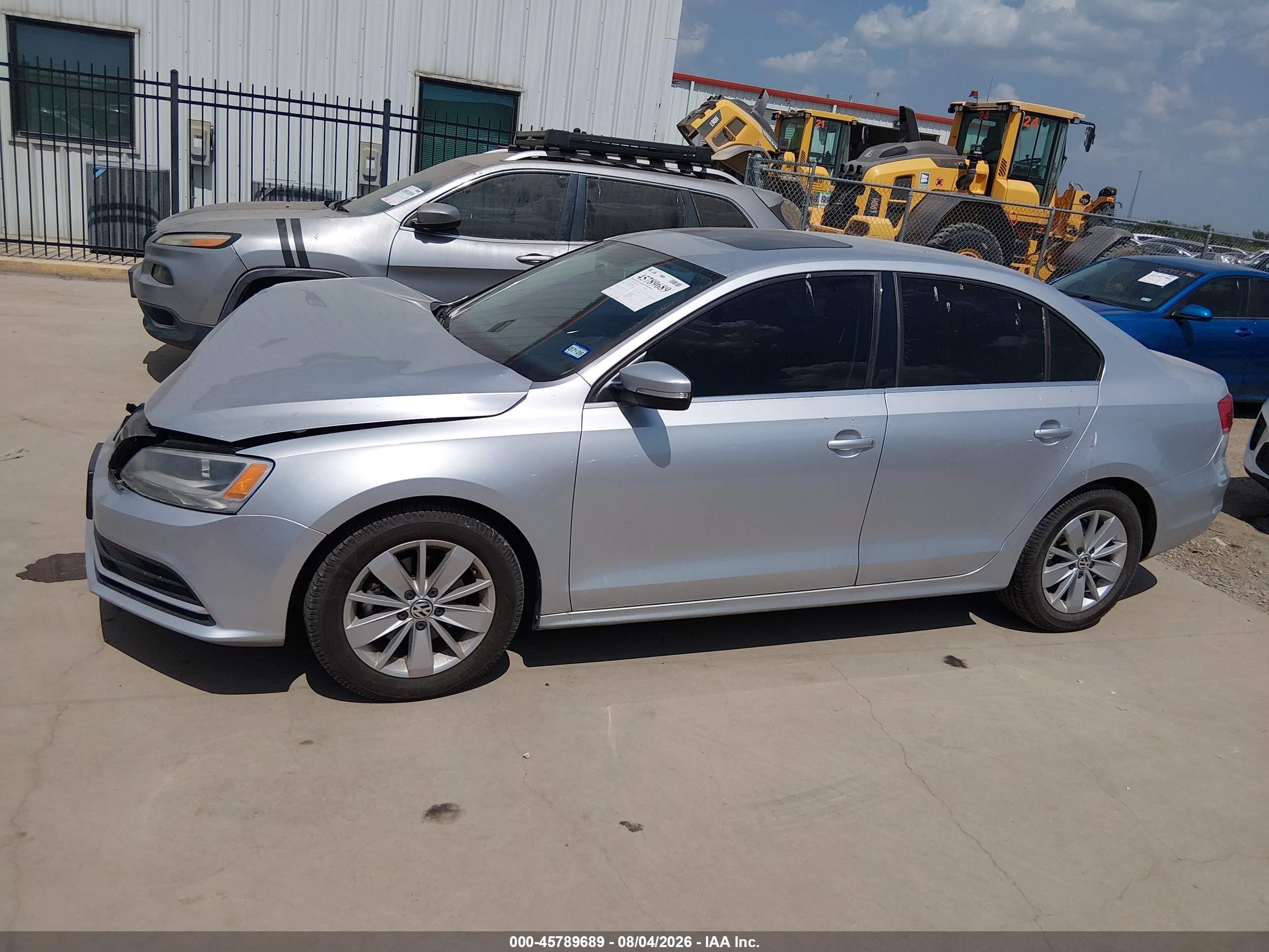 2015 Volkswagen Jetta 2.0l Tdi Se Silver vin: 3VWLA7AJ5FM324686