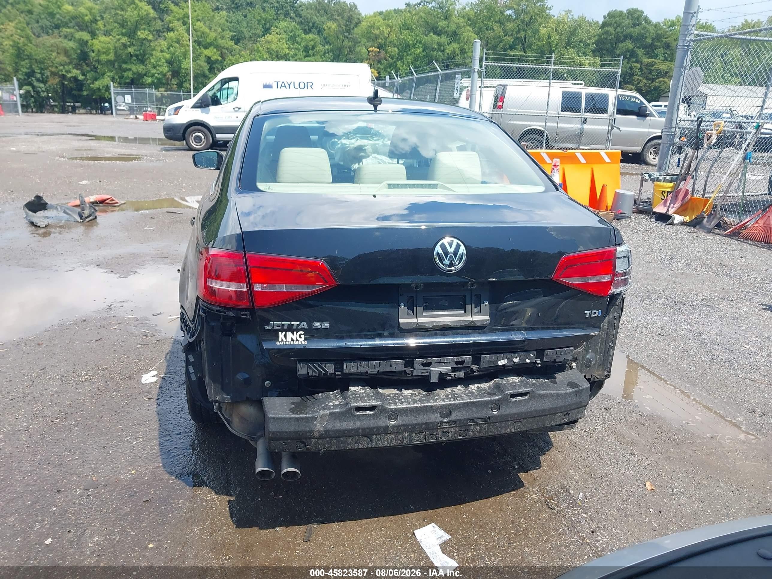 2015 Volkswagen Jetta 2.0l Tdi Se Black vin: 3VWLA7AJ5FM325403