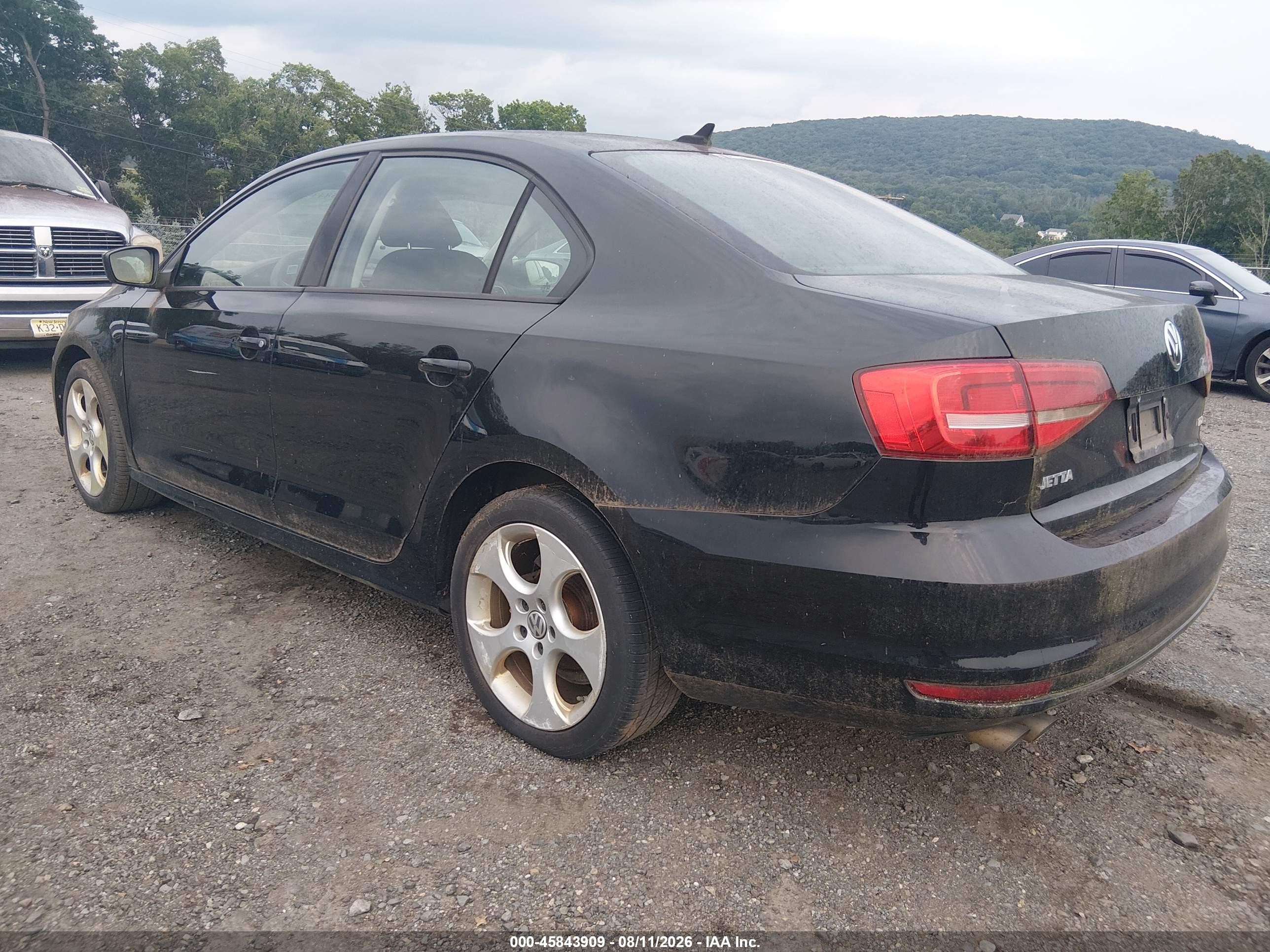 2015 Volkswagen Jetta 2.0l Tdi S Black vin: 3VWLA7AJ6FM228209