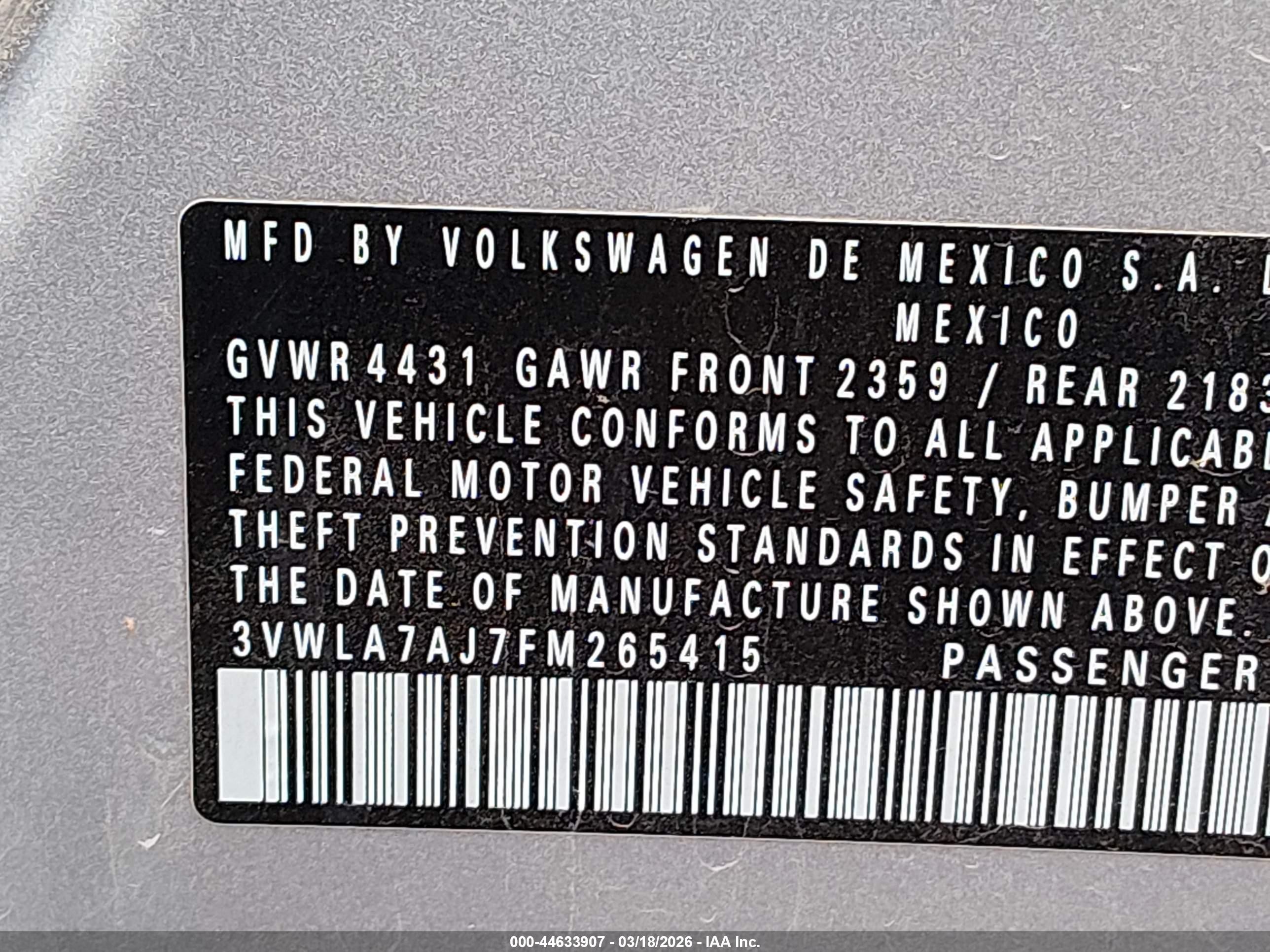 2015 Volkswagen Jetta 2.0l Tdi Sel Серебряный vin: 3VWLA7AJ7FM265415
