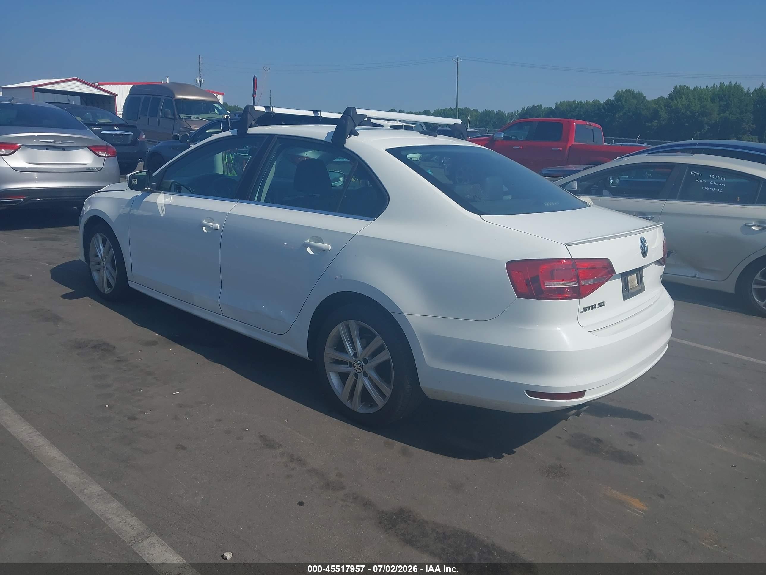 2015 Volkswagen Jetta 2.0l Tdi Sel Белый vin: 3VWLA7AJ8FM229314