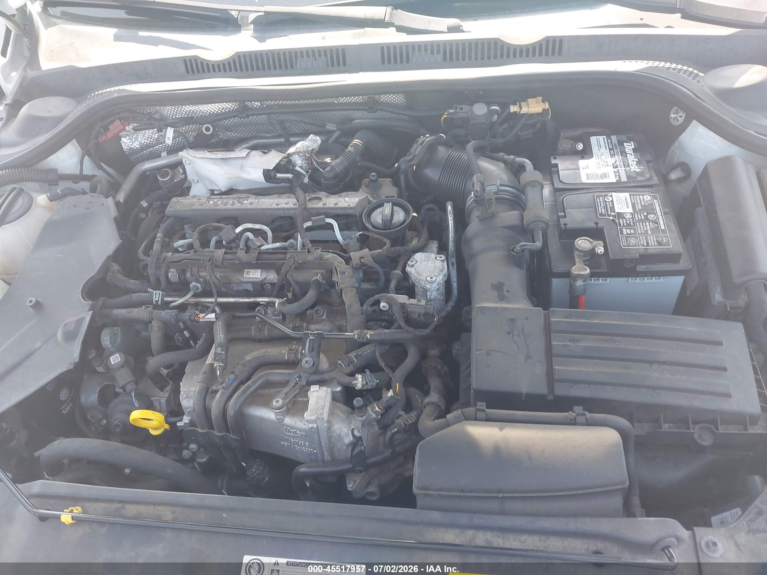 2015 Volkswagen Jetta 2.0l Tdi Sel Белый vin: 3VWLA7AJ8FM229314