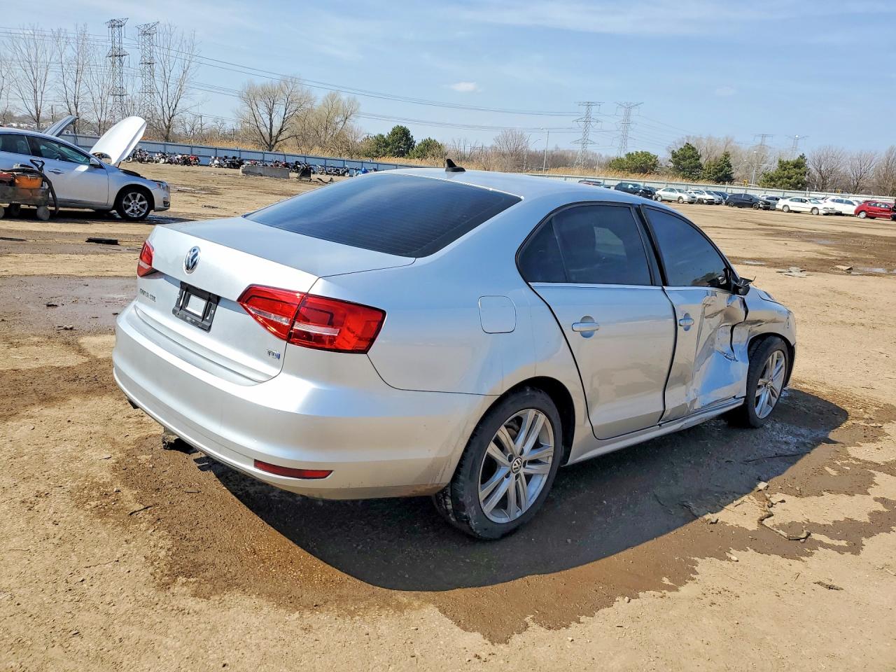 2015 Volkswagen Jetta Tdi Silver vin: 3VWLA7AJ8FM244024