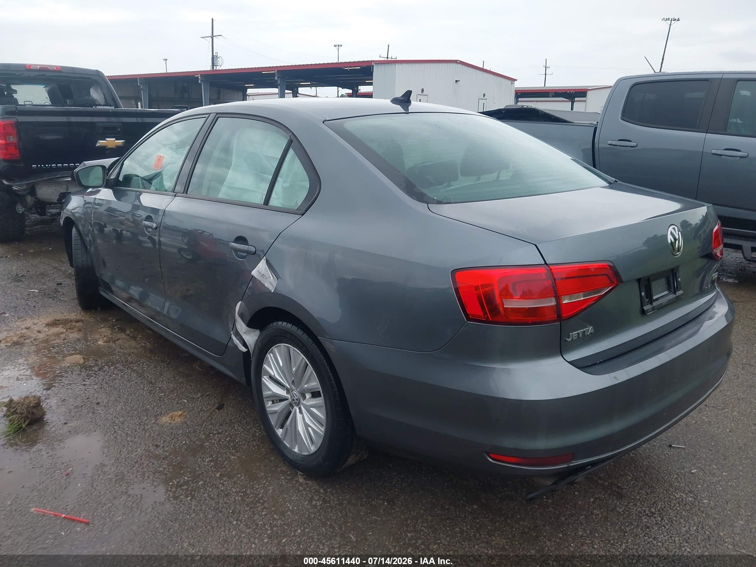 2015 Volkswagen Jetta 2.0l Tdi S Серый vin: 3VWLA7AJ8FM325038