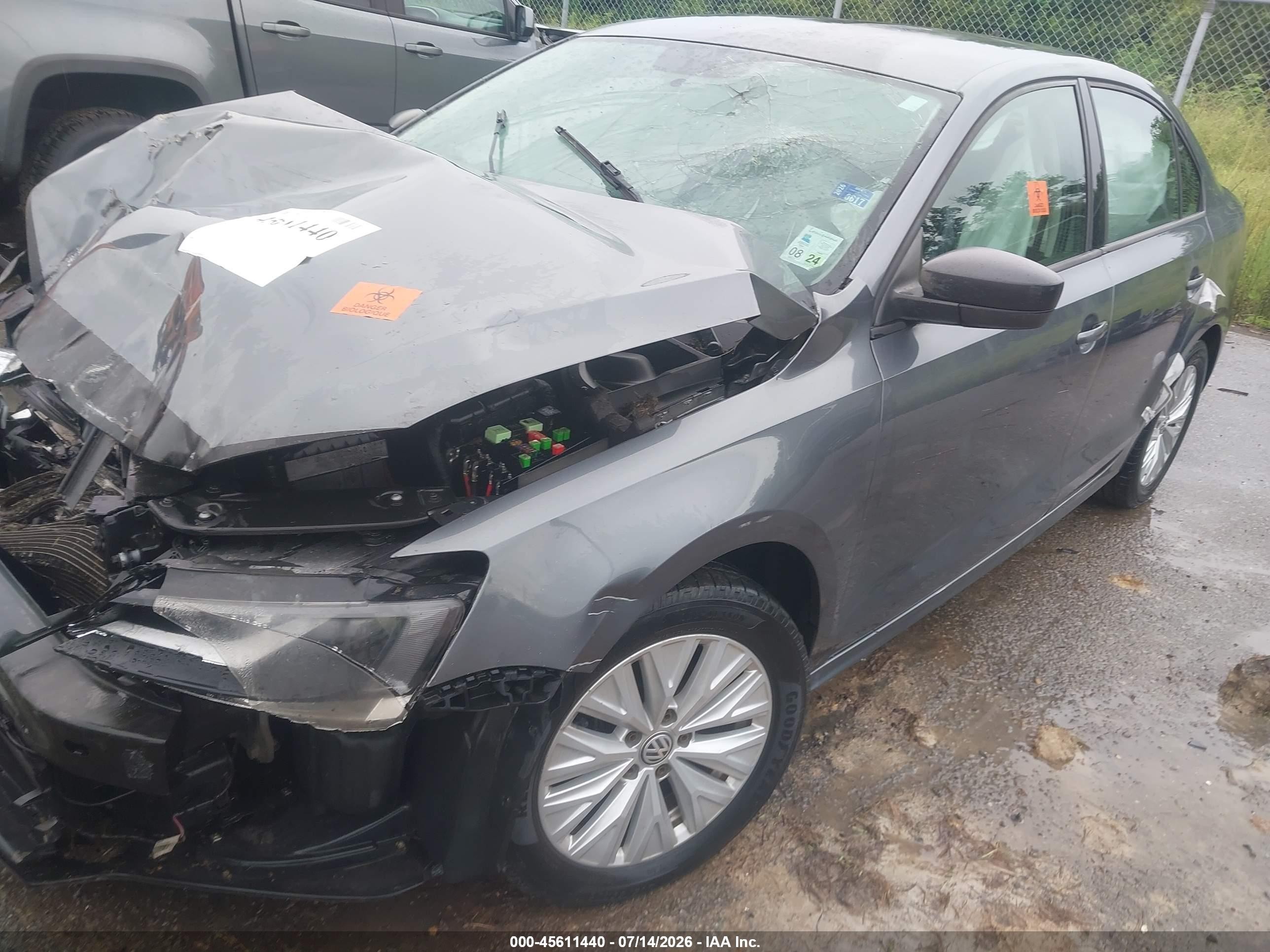 2015 Volkswagen Jetta 2.0l Tdi S Серый vin: 3VWLA7AJ8FM325038