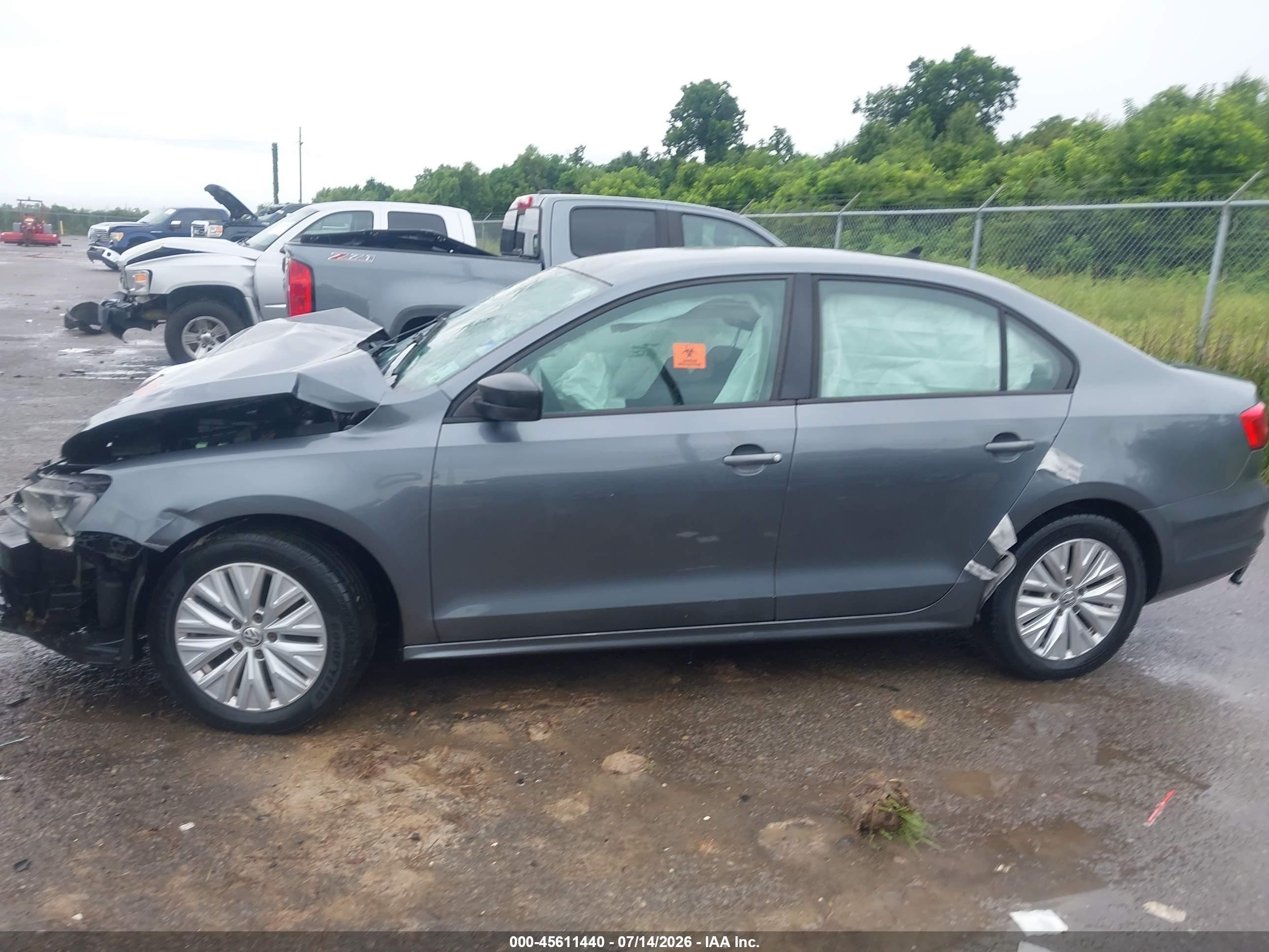 2015 Volkswagen Jetta 2.0l Tdi S Серый vin: 3VWLA7AJ8FM325038