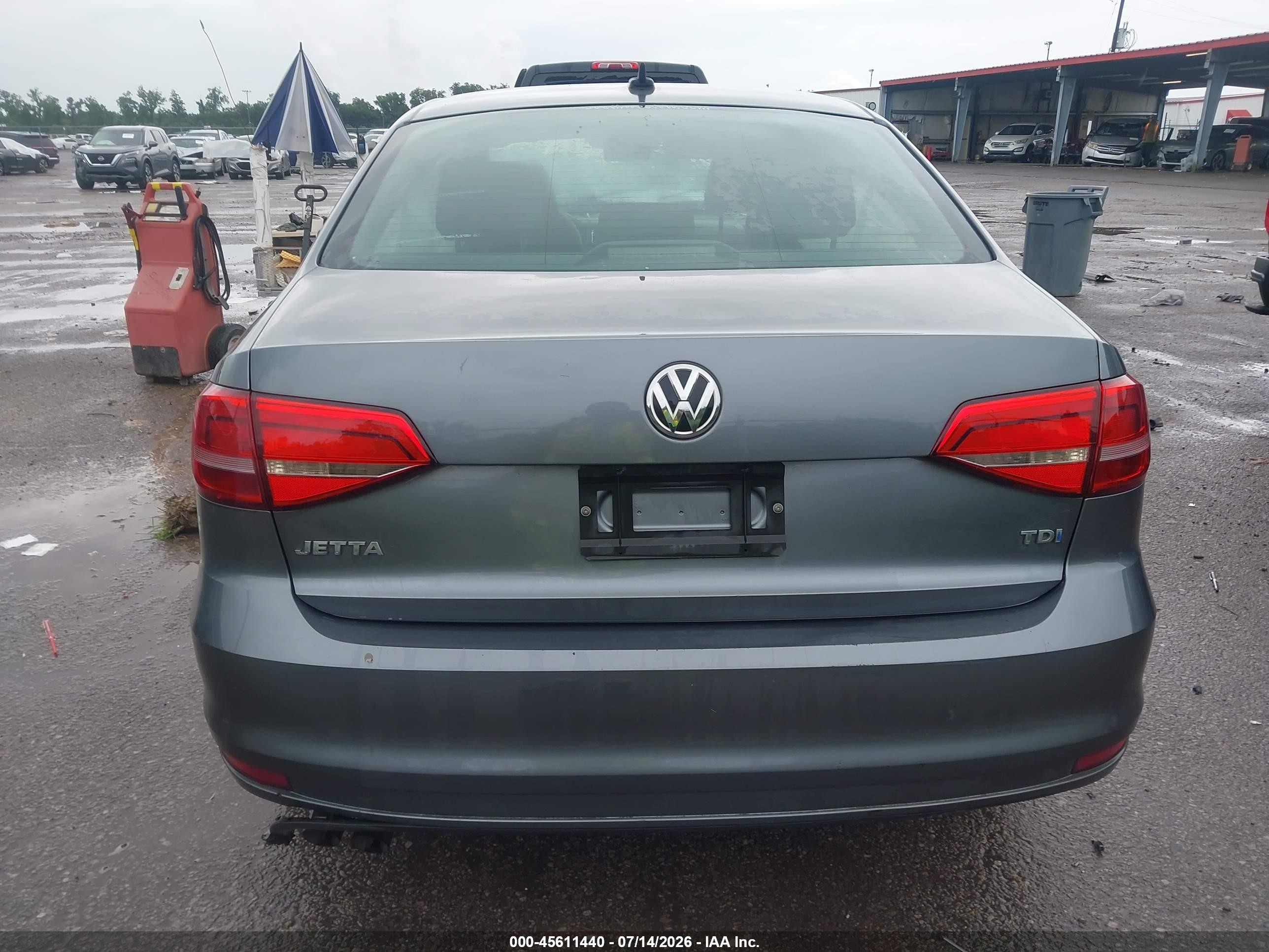 2015 Volkswagen Jetta 2.0l Tdi S Серый vin: 3VWLA7AJ8FM325038