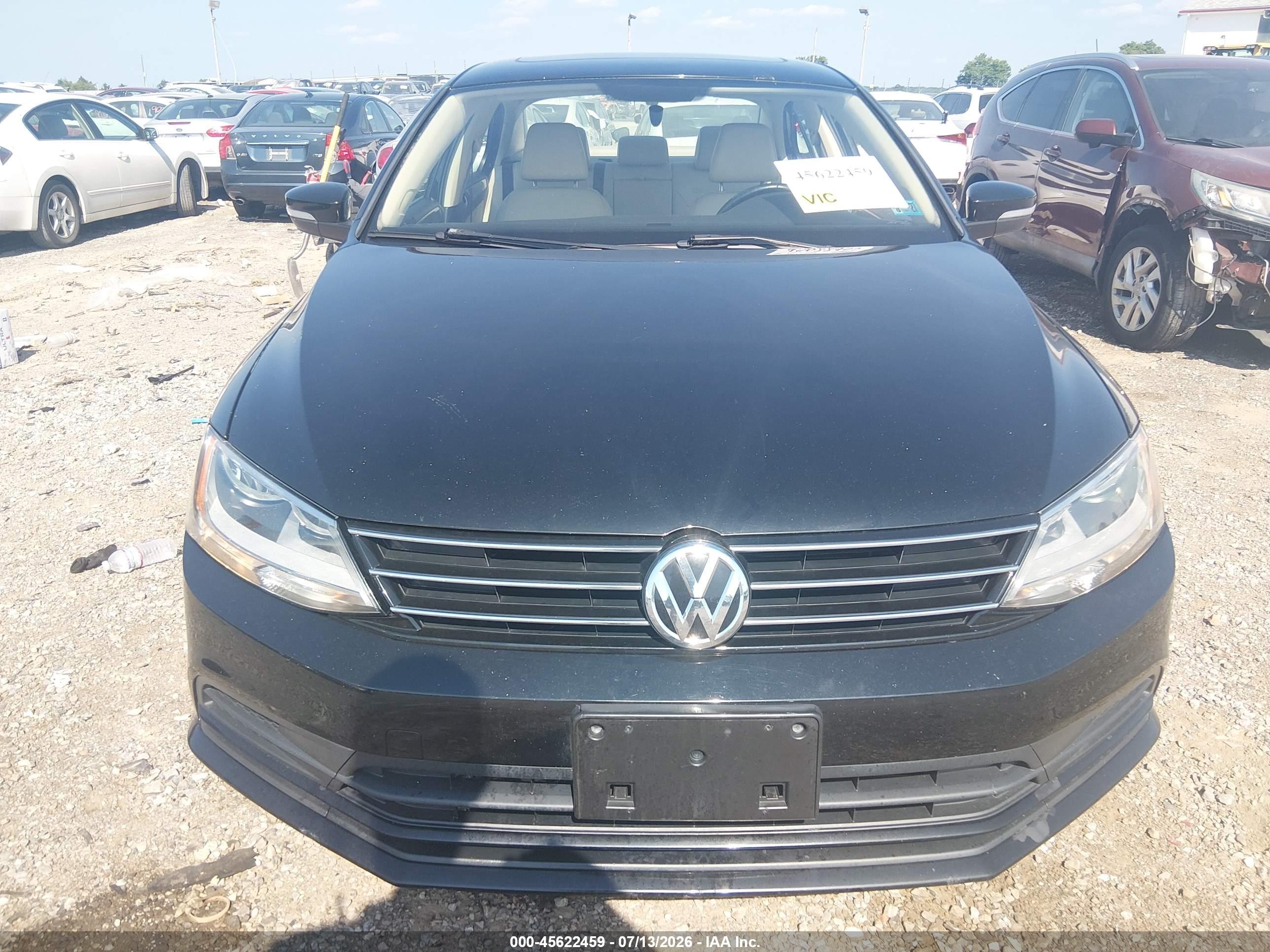 2015 Volkswagen Jetta 2.0l Tdi Se Black vin: 3VWLA7AJ8FM328232