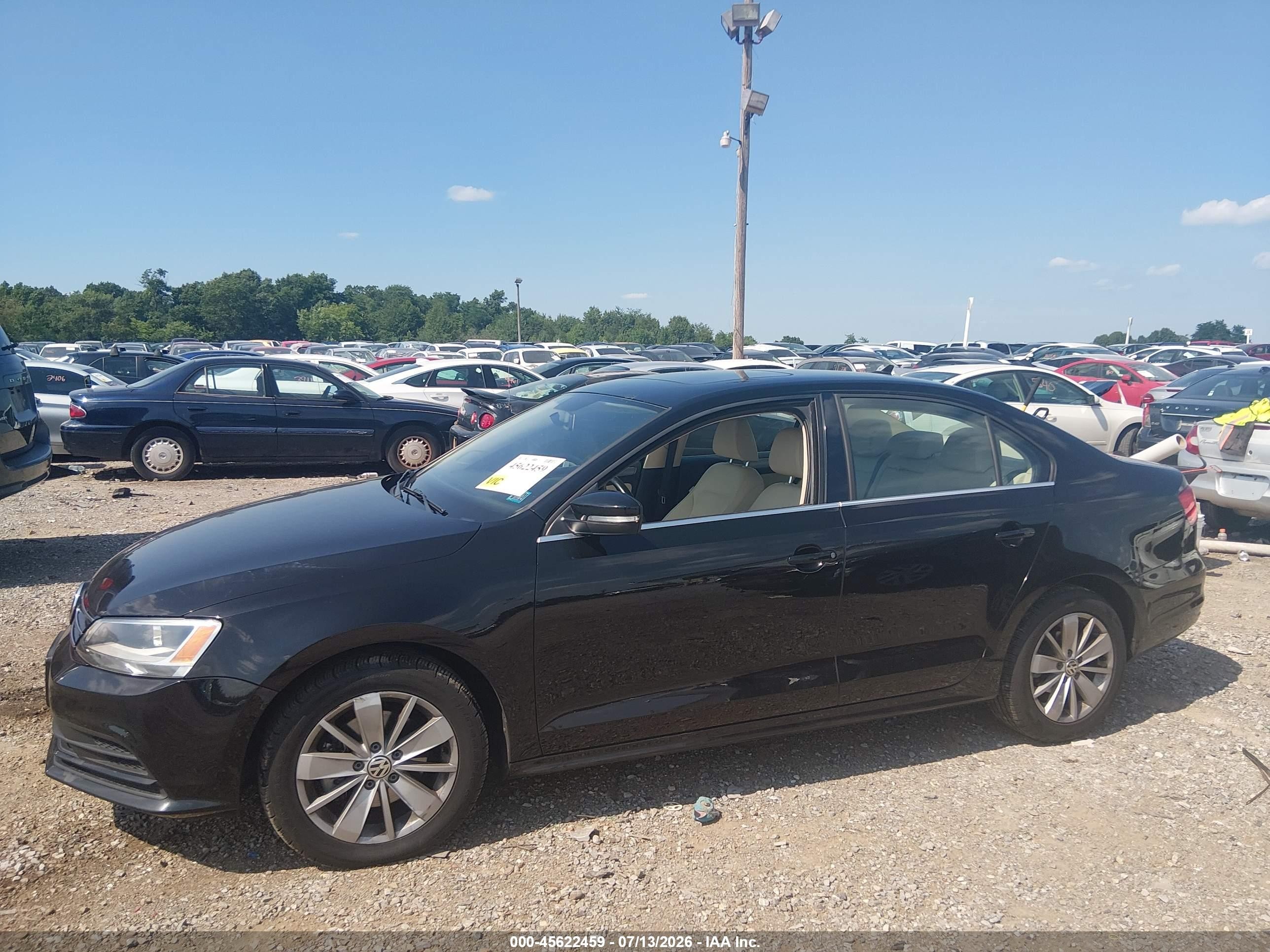 2015 Volkswagen Jetta 2.0l Tdi Se Black vin: 3VWLA7AJ8FM328232