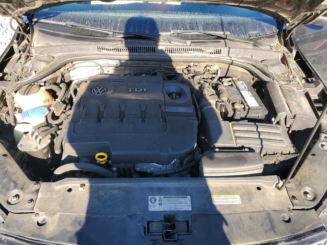 2015 Volkswagen Jetta Tdi Black vin: 3VWLA7AJ8FM340915