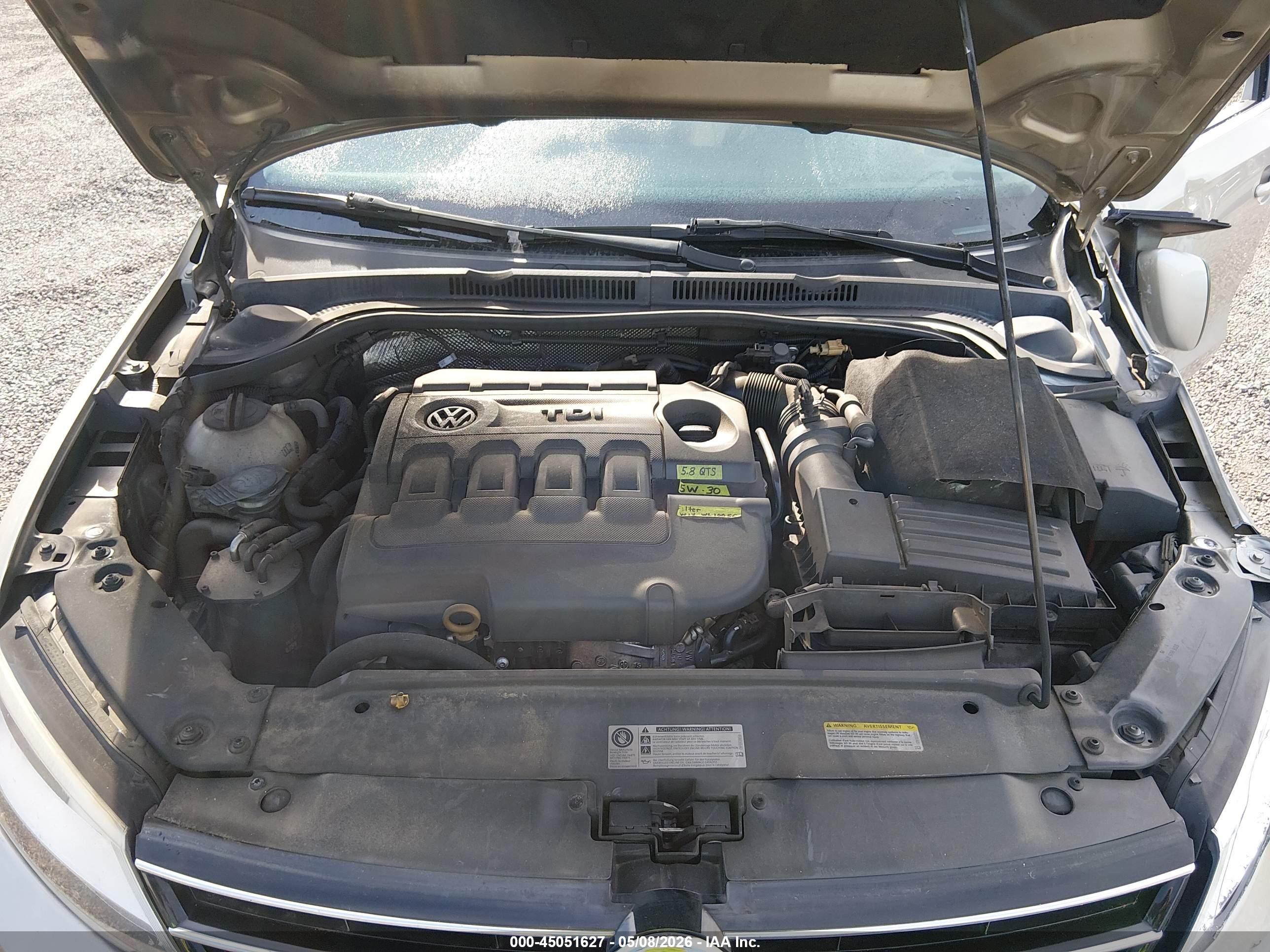 2015 Volkswagen Jetta 2.0l Tdi Sel Champagne vin: 3VWLA7AJ8FM342275
