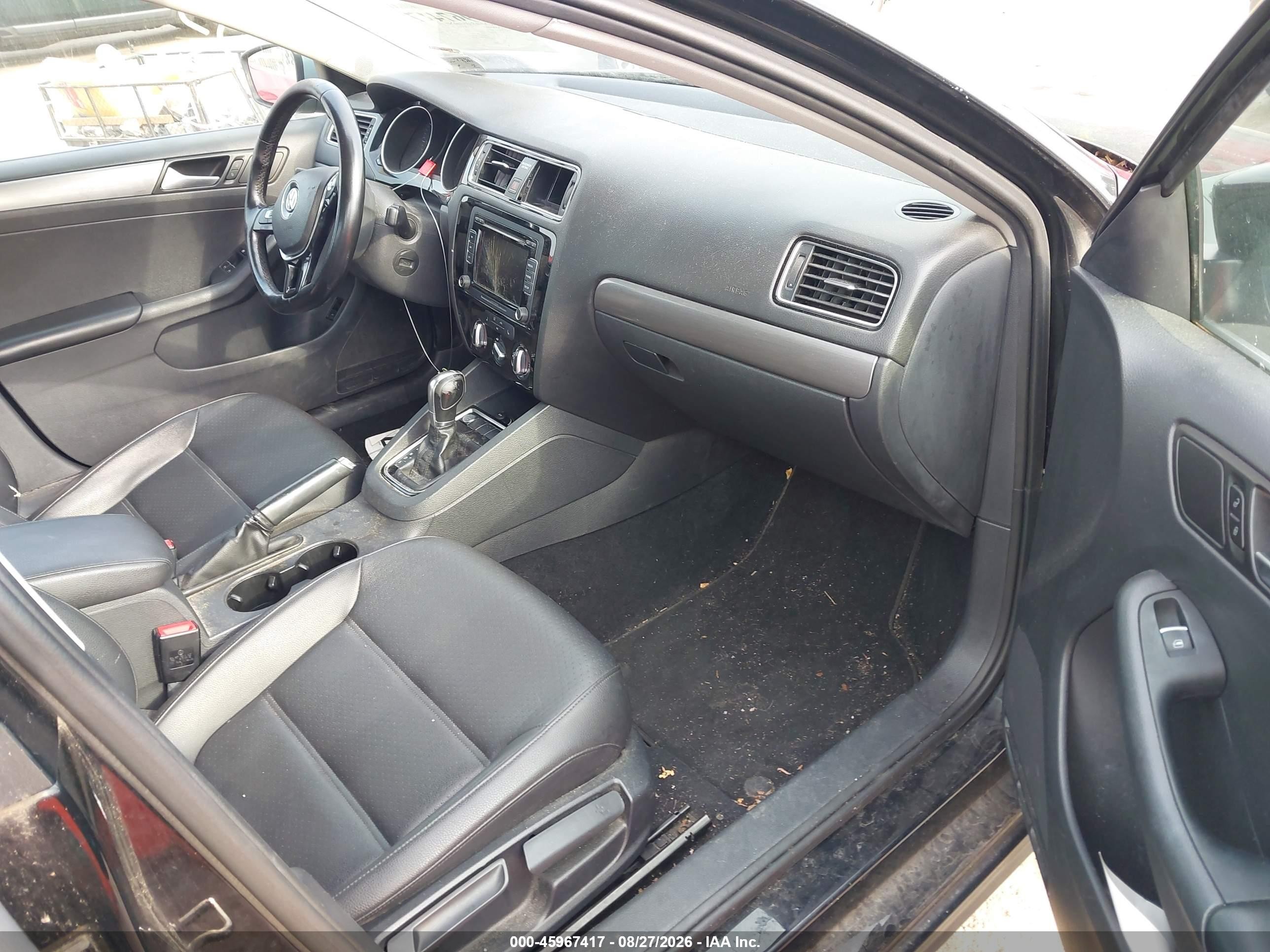 2015 Volkswagen Jetta 2.0l Tdi Se Black vin: 3VWLA7AJ9FM227796