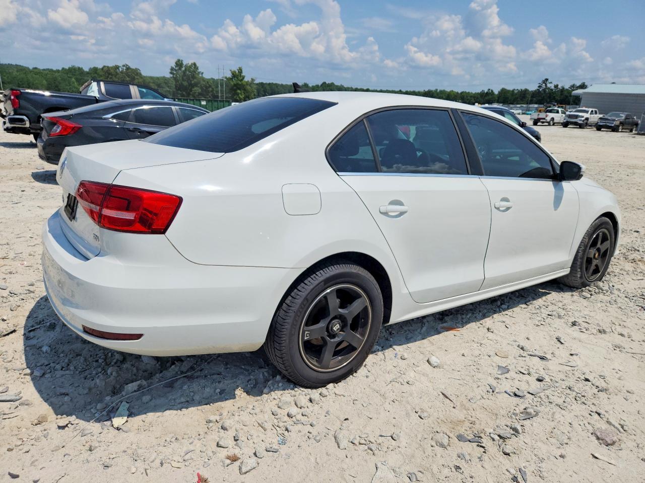 2015 Volkswagen Jetta Tdi White vin: 3VWLA7AJ9FM243870