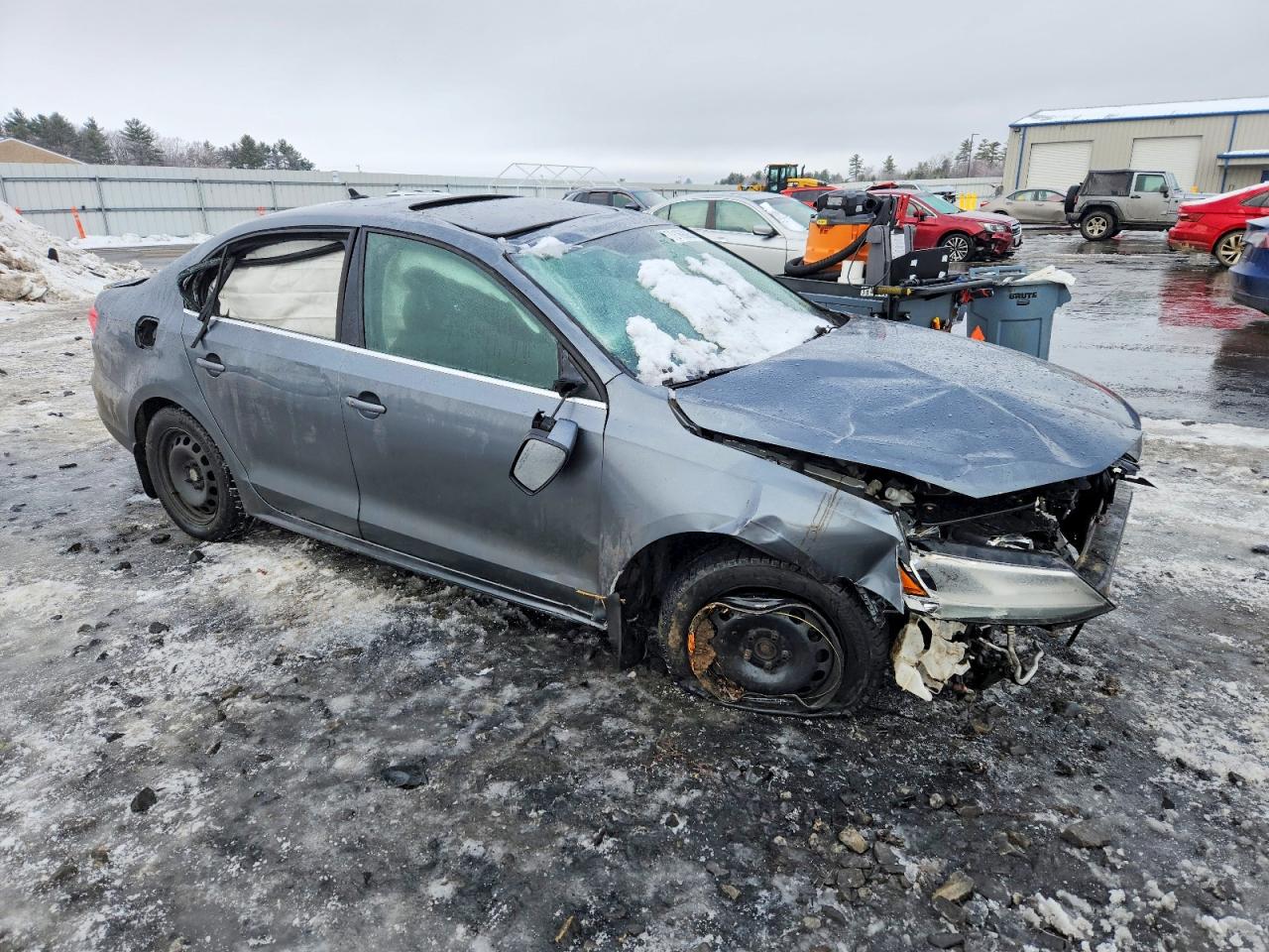 2015 Volkswagen Jetta Tdi Gray vin: 3VWLA7AJ9FM263682