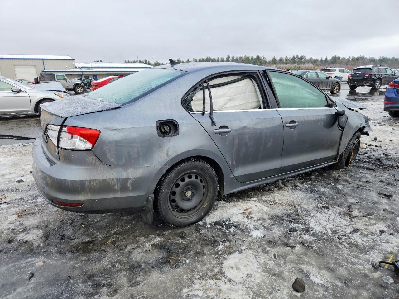 2015 Volkswagen Jetta Tdi Gray vin: 3VWLA7AJ9FM263682